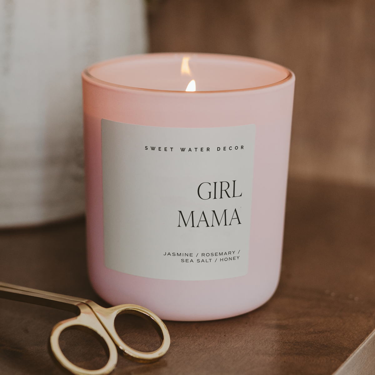 Sweet Water Decor - Girl Mama 15 oz Soy Candle, Matte Jar - Mother's Day