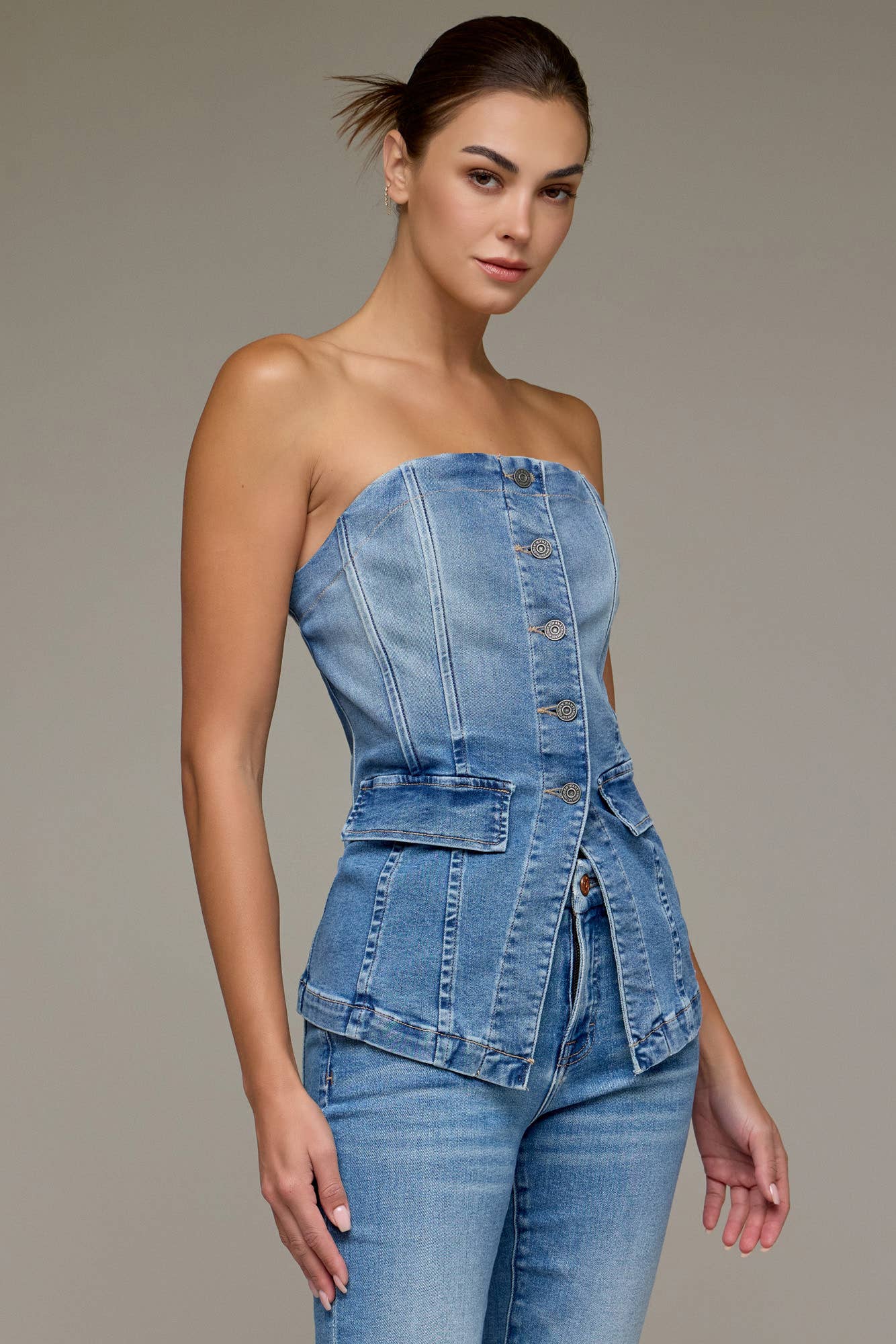 Hidden Jeans - TUXEDO BUSTIER