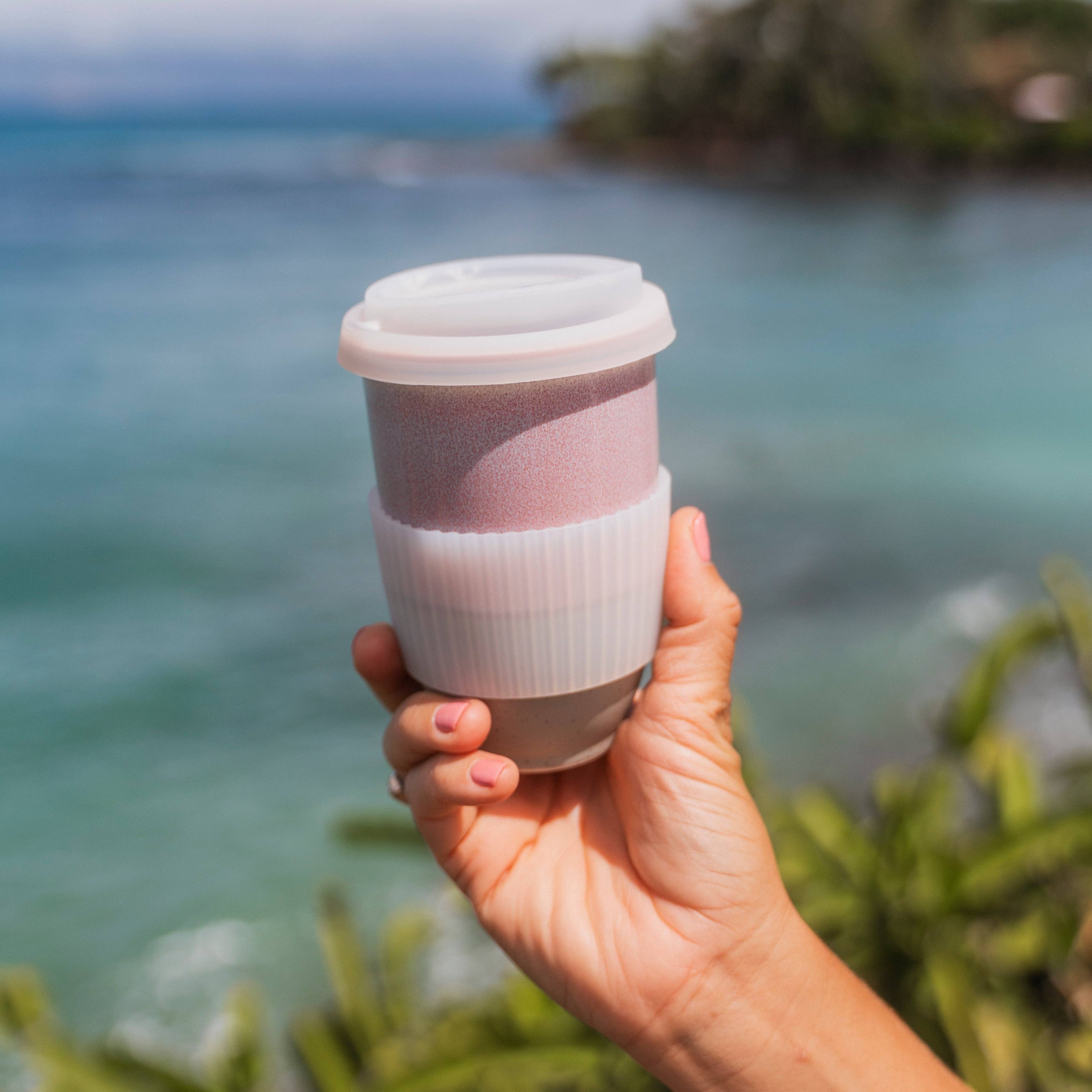 Nova Ceramics Travel Mugs - Horizon Ceramic Travel Mug – 12oz with Lid & Sleeve