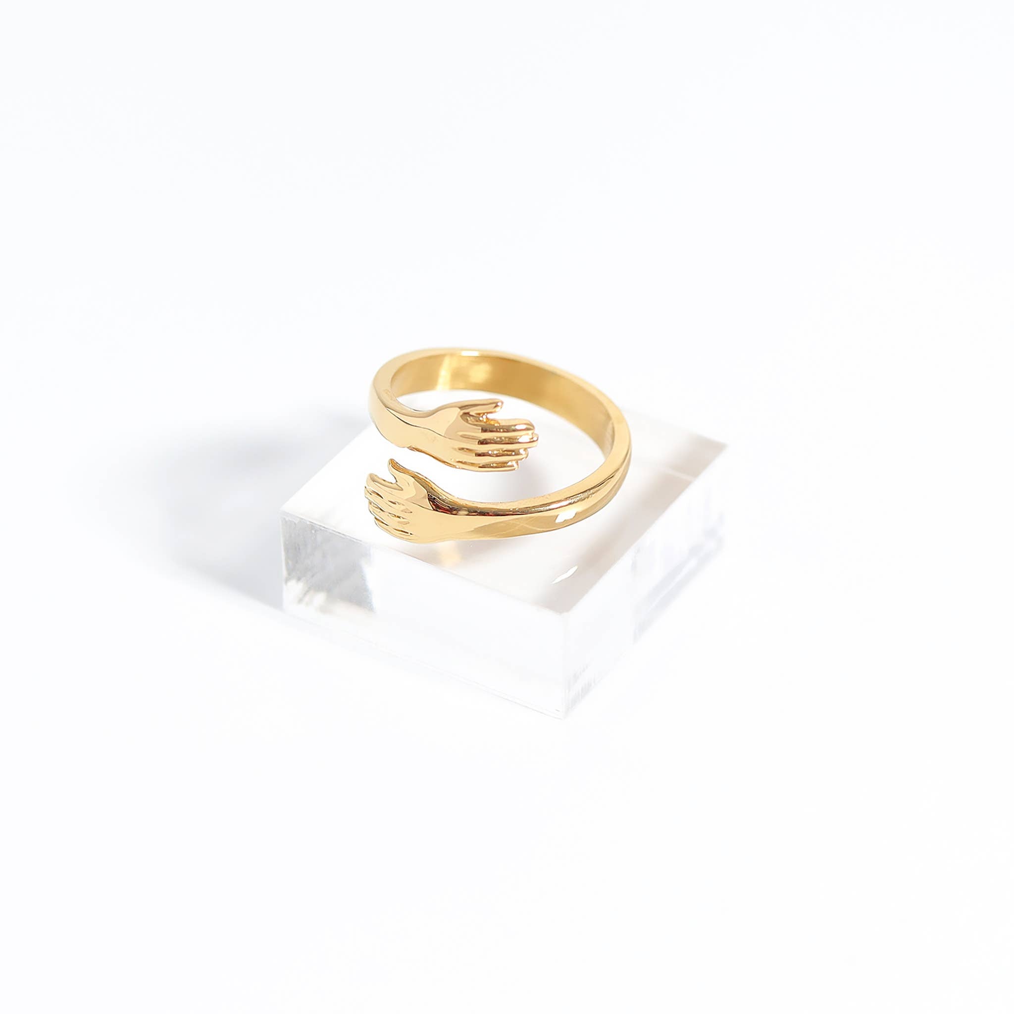 WJW - 18K Gold PVD Stainless Steel Hug Ring