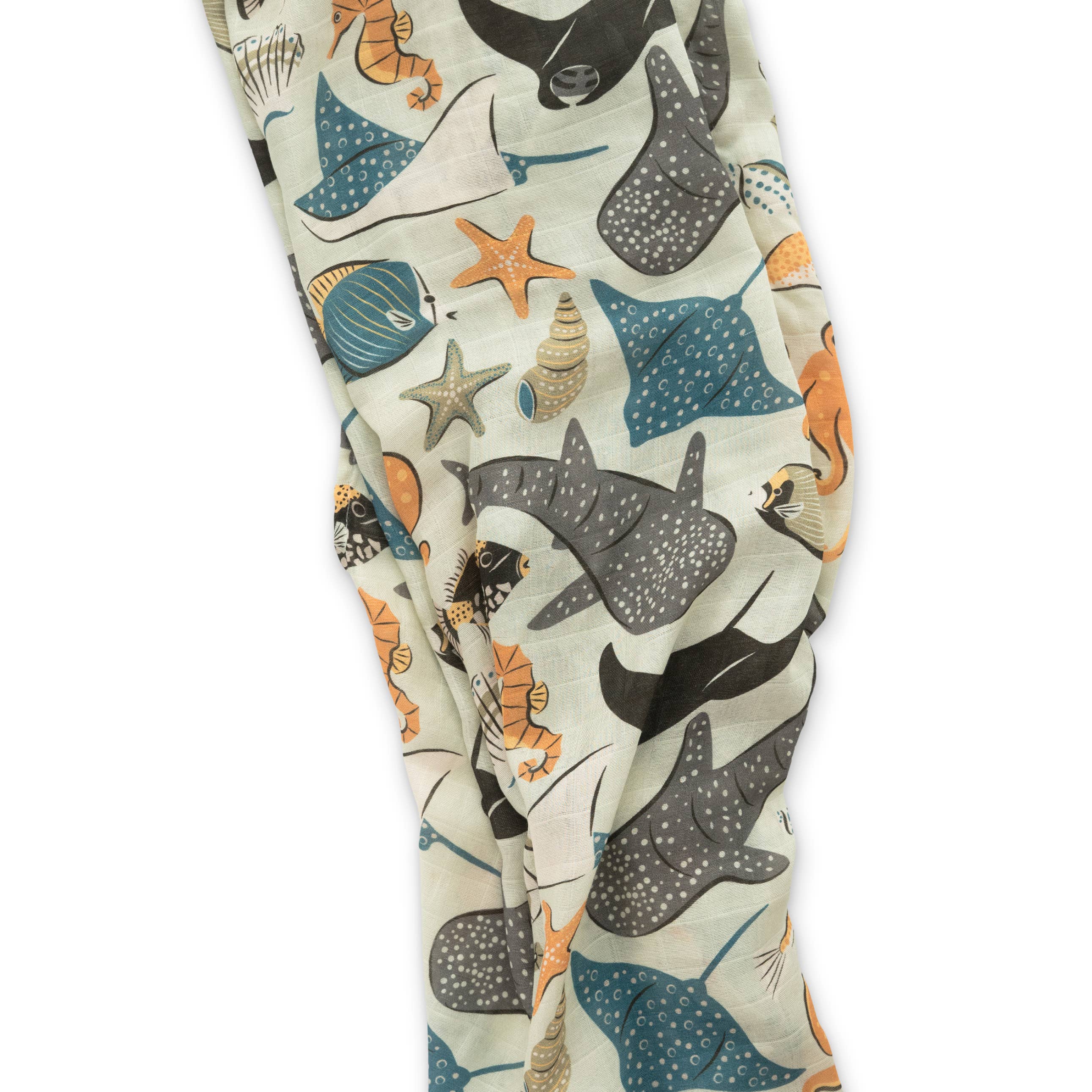 Ellie Sue - Seabound Muslin Swaddle Blanket