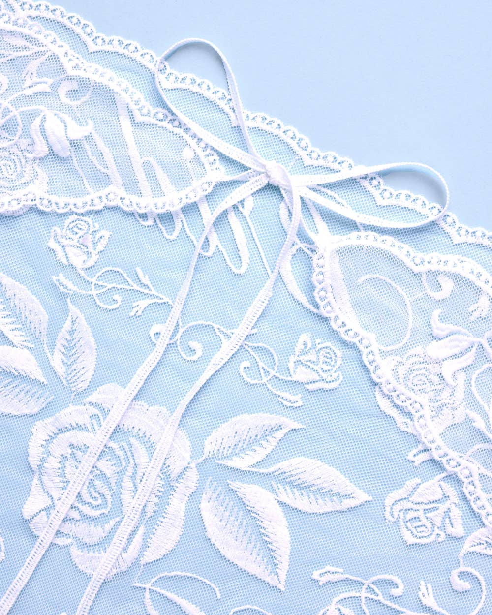 xo, Fetti - Bride Lace Headscarf | white embroidered bridal bachelorette