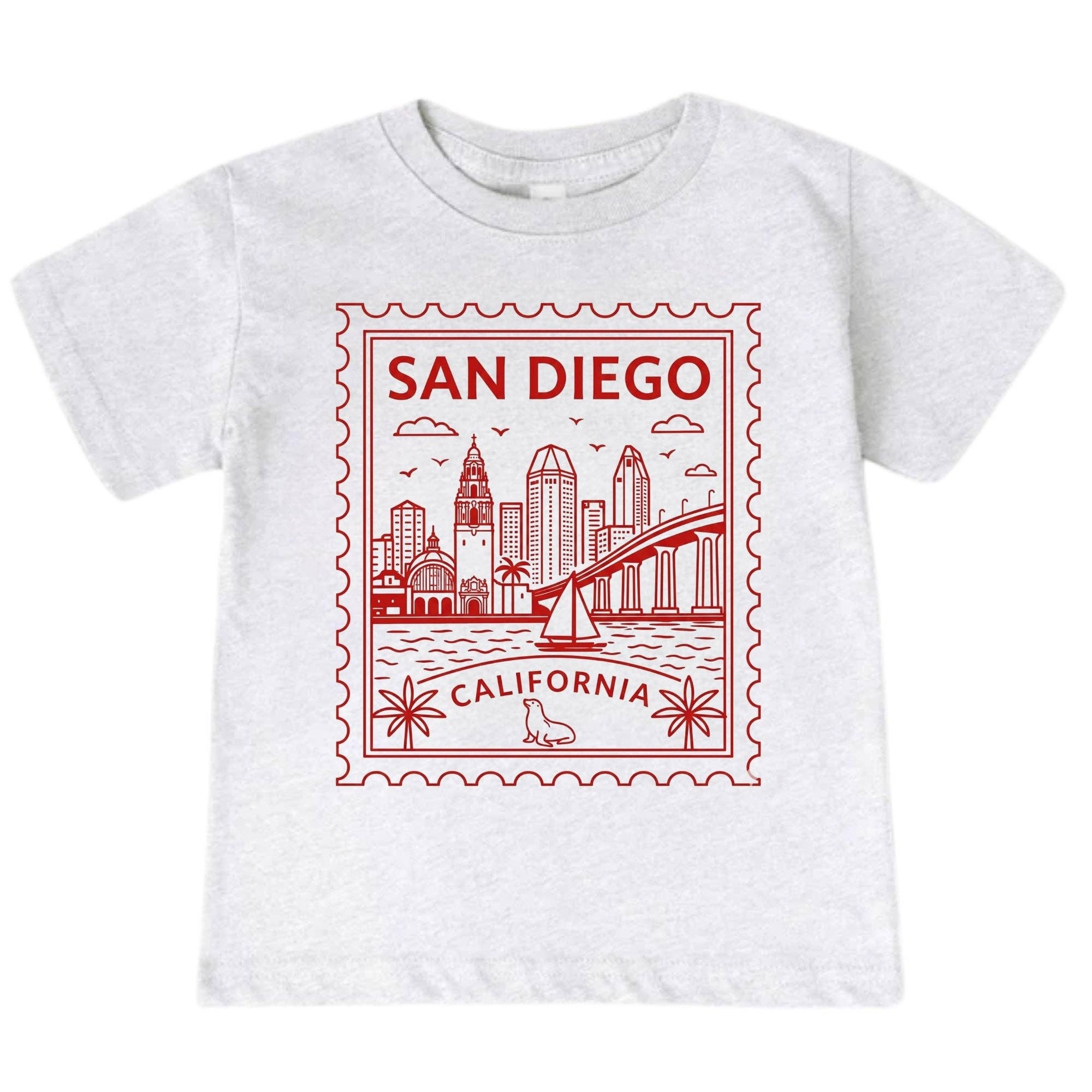 EnjoyMyDesign - San Diego California Baby Bodysuit & Kids T-Shirt – San Diego Kids Vacation Gifts