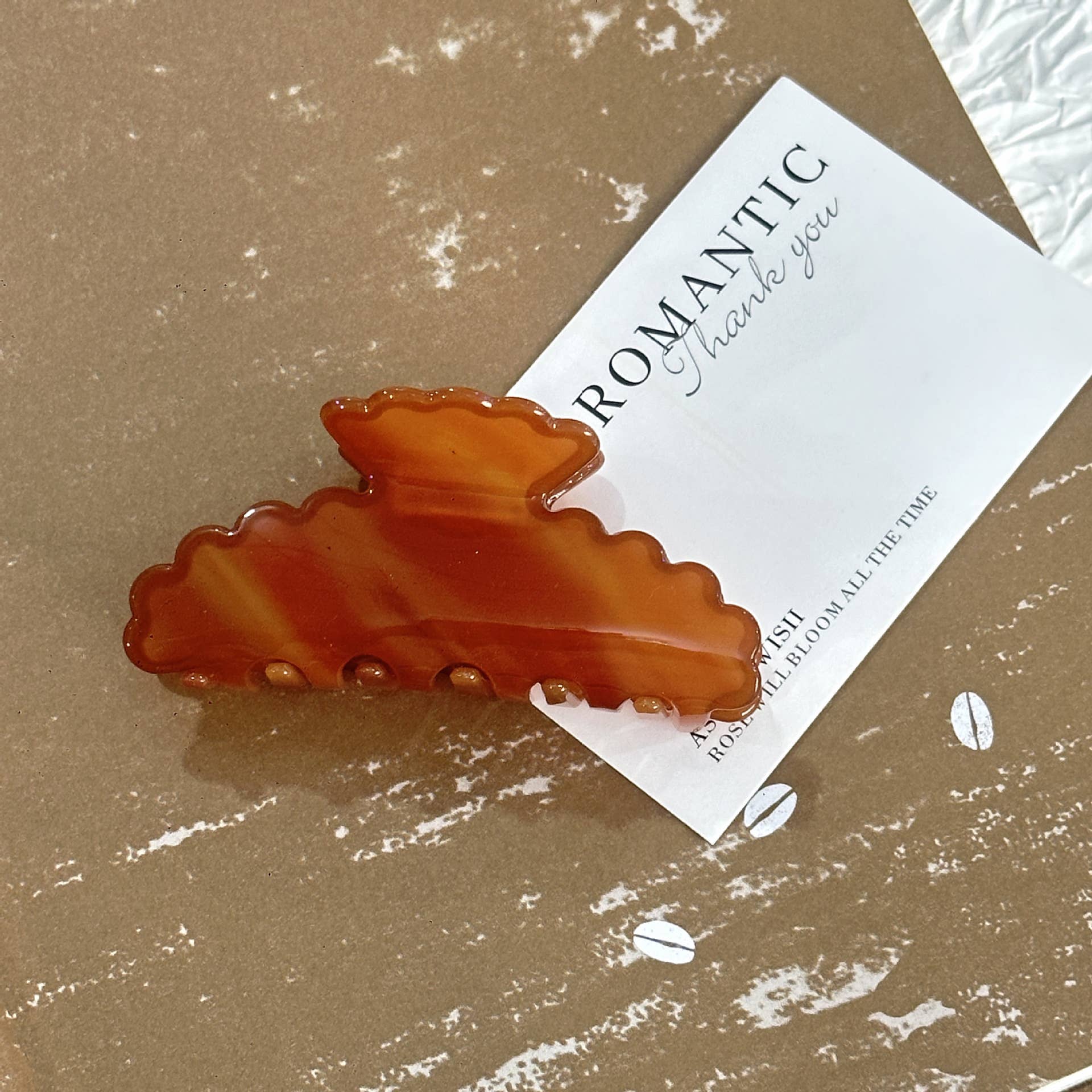 SoapElenGlen - Artistic Wave Edged Spotted Tie Dye Hair Claws