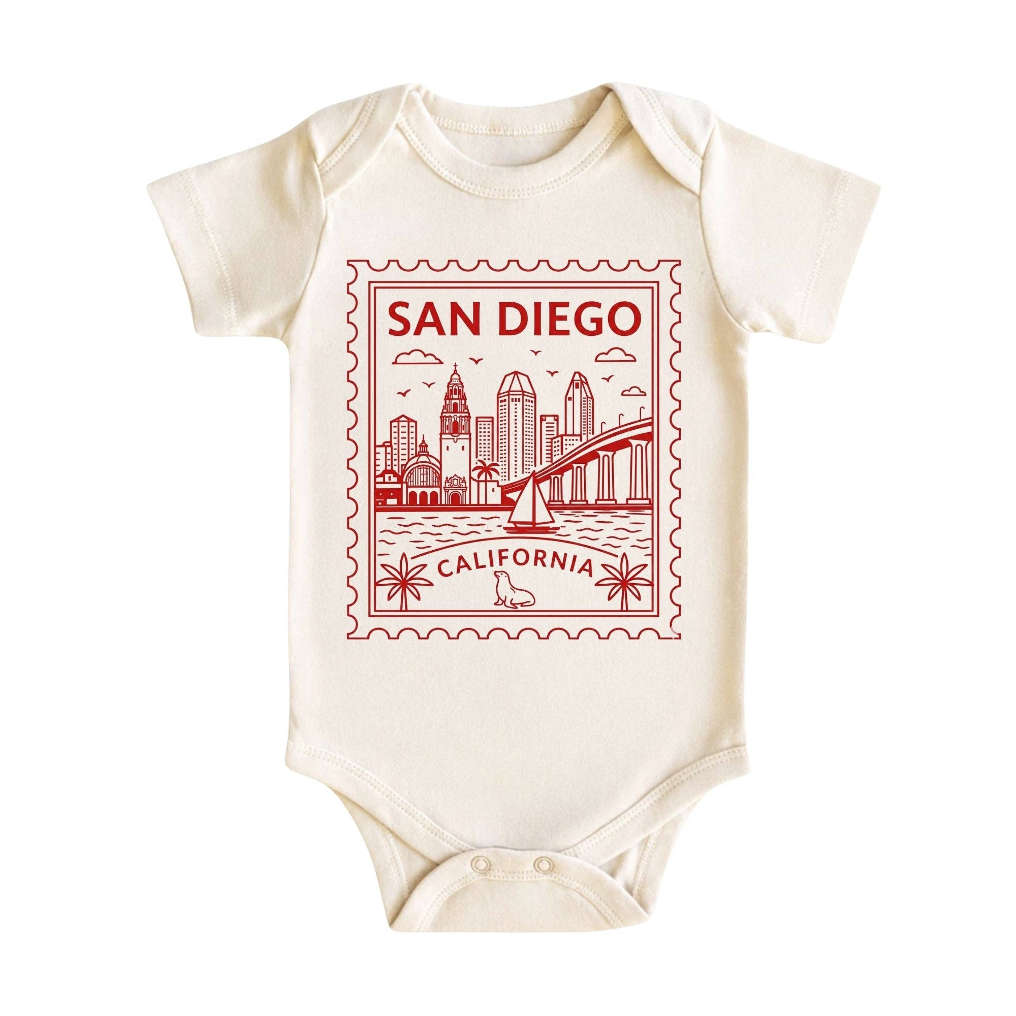 EnjoyMyDesign - San Diego California Baby Bodysuit & Kids T-Shirt – San Diego Kids Vacation Gifts
