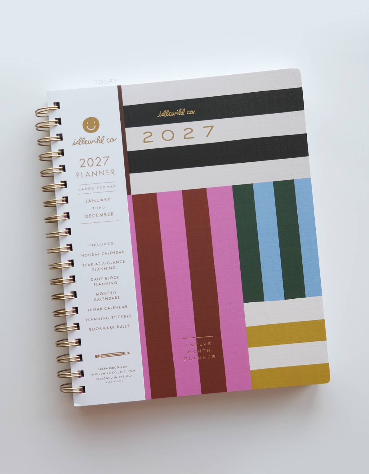 Idlewild Co. - 2027 Large Format Planner | Cabana Stripe