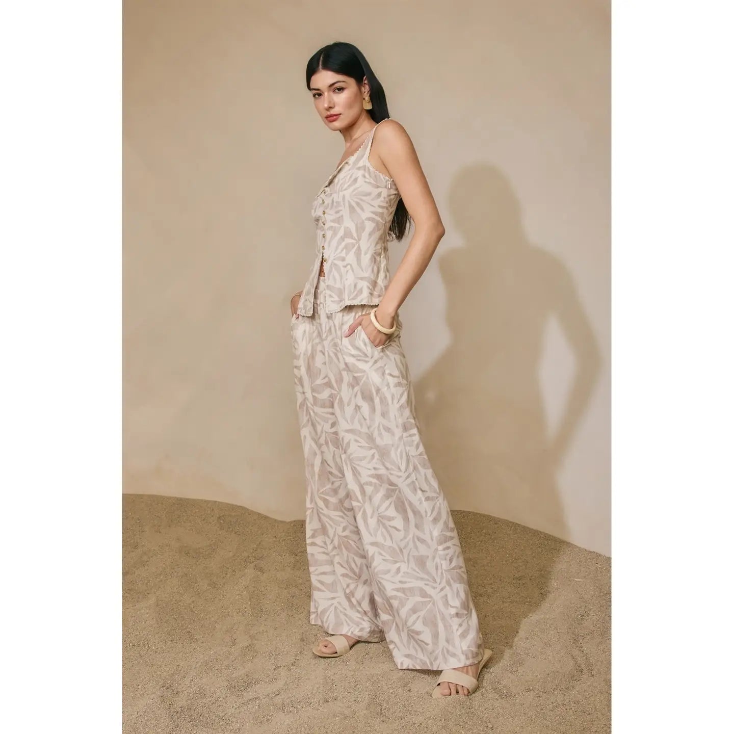 Driftwood Dreams Front Pleated Pants