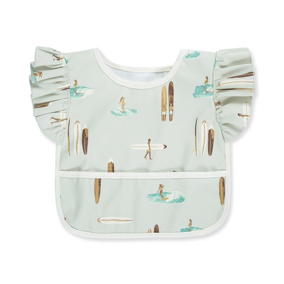 Ruffle Pocket Bib