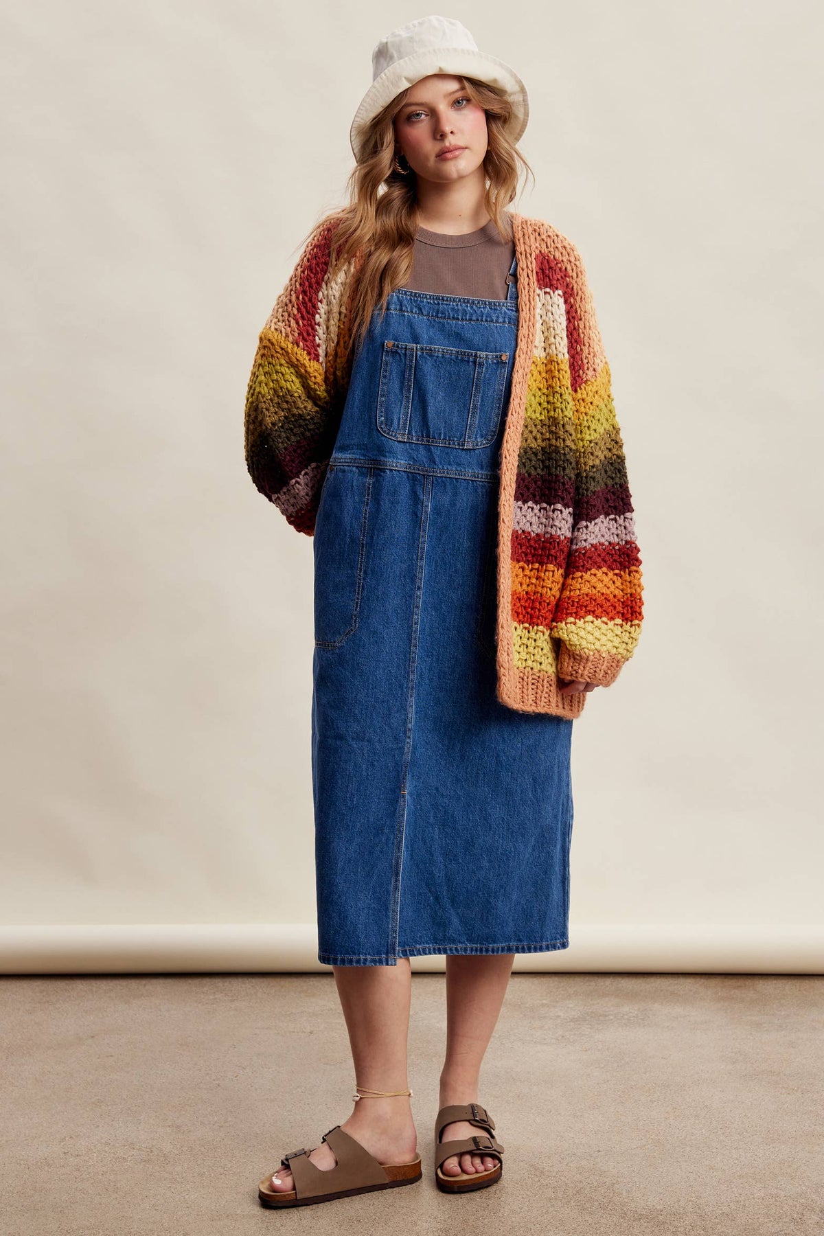 Listicle - Rainbow Hand-Crochet Open Cardigan LSW0620