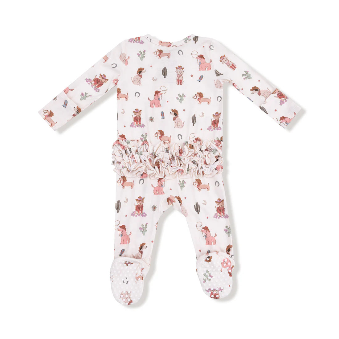 Angel 2 WAY RUFFLE  ZIPPER FOOTIE