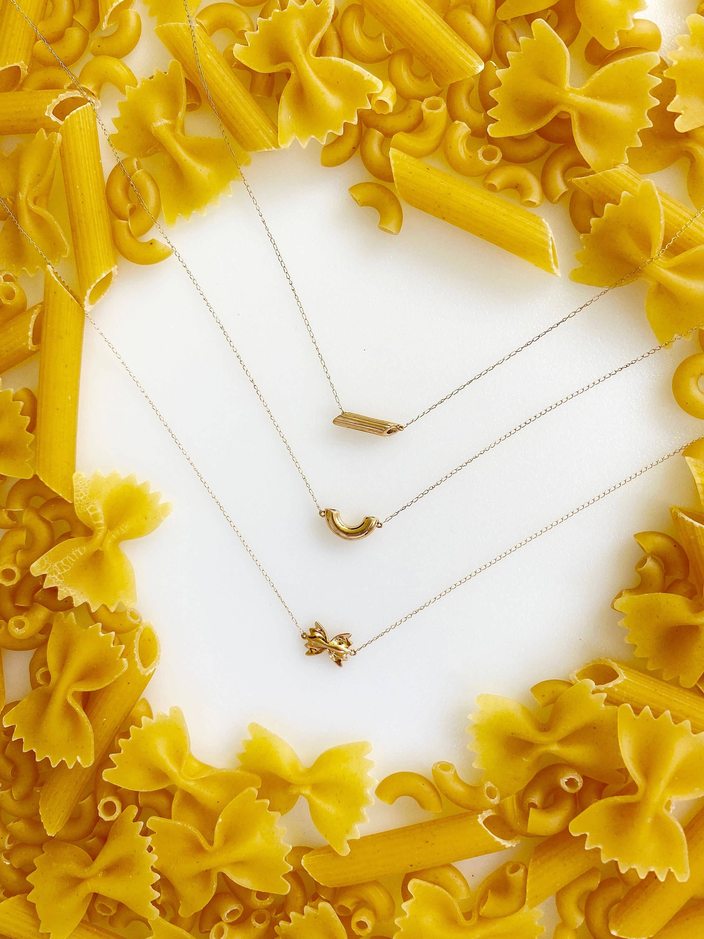 Delicacies Jewelry - Mini Penne Pasta Necklace