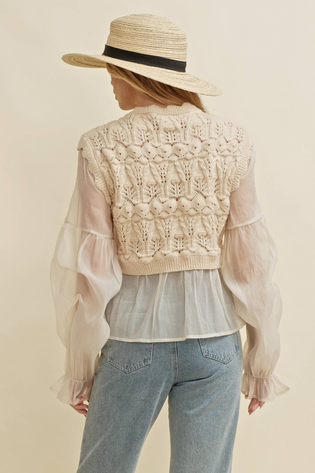 CROCHET LAYERED TOP