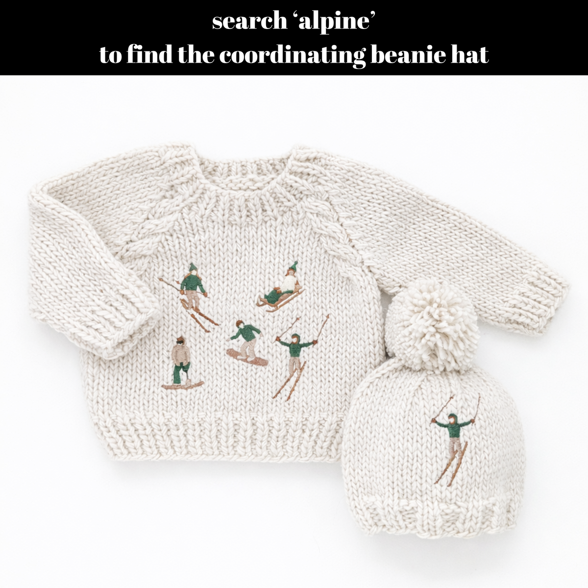 Huggalugs - Alpine Ski and Snowboard Sweater for Baby & Toddler