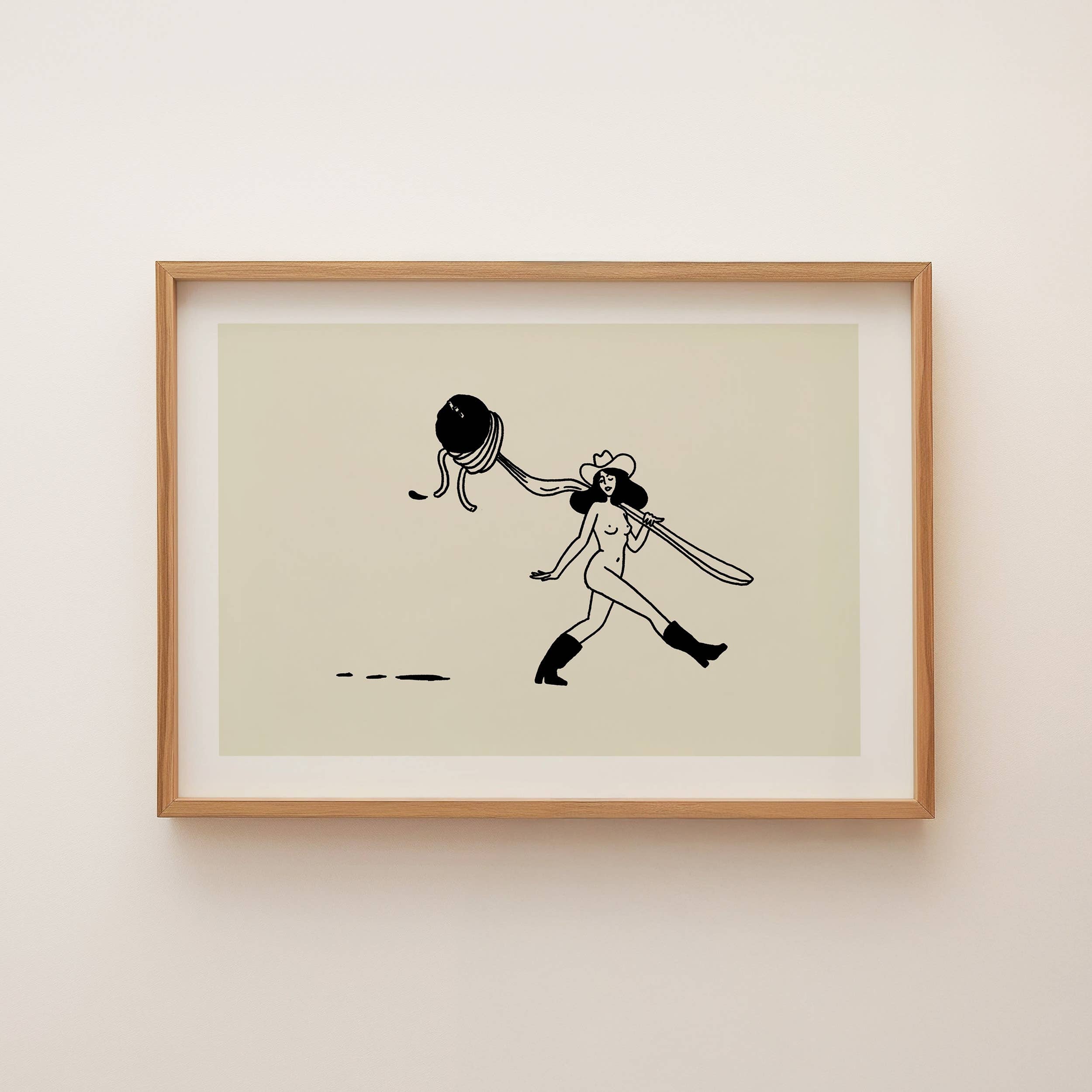 Tumbleweed Design Studio - Spaghetti Western Vintage Foodie Inspired Wall Art Print