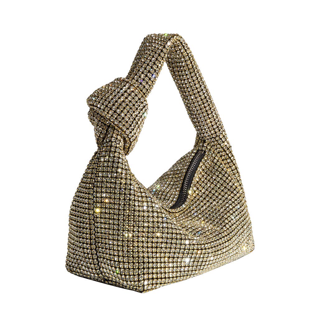 Melie Bianco - Reena Small Gold Top Handle Bag