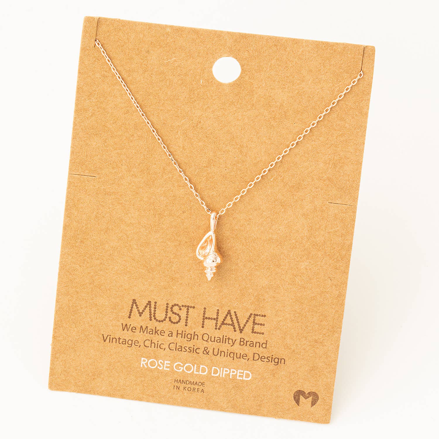 Fame Accessories - Dainty Conch Necklace