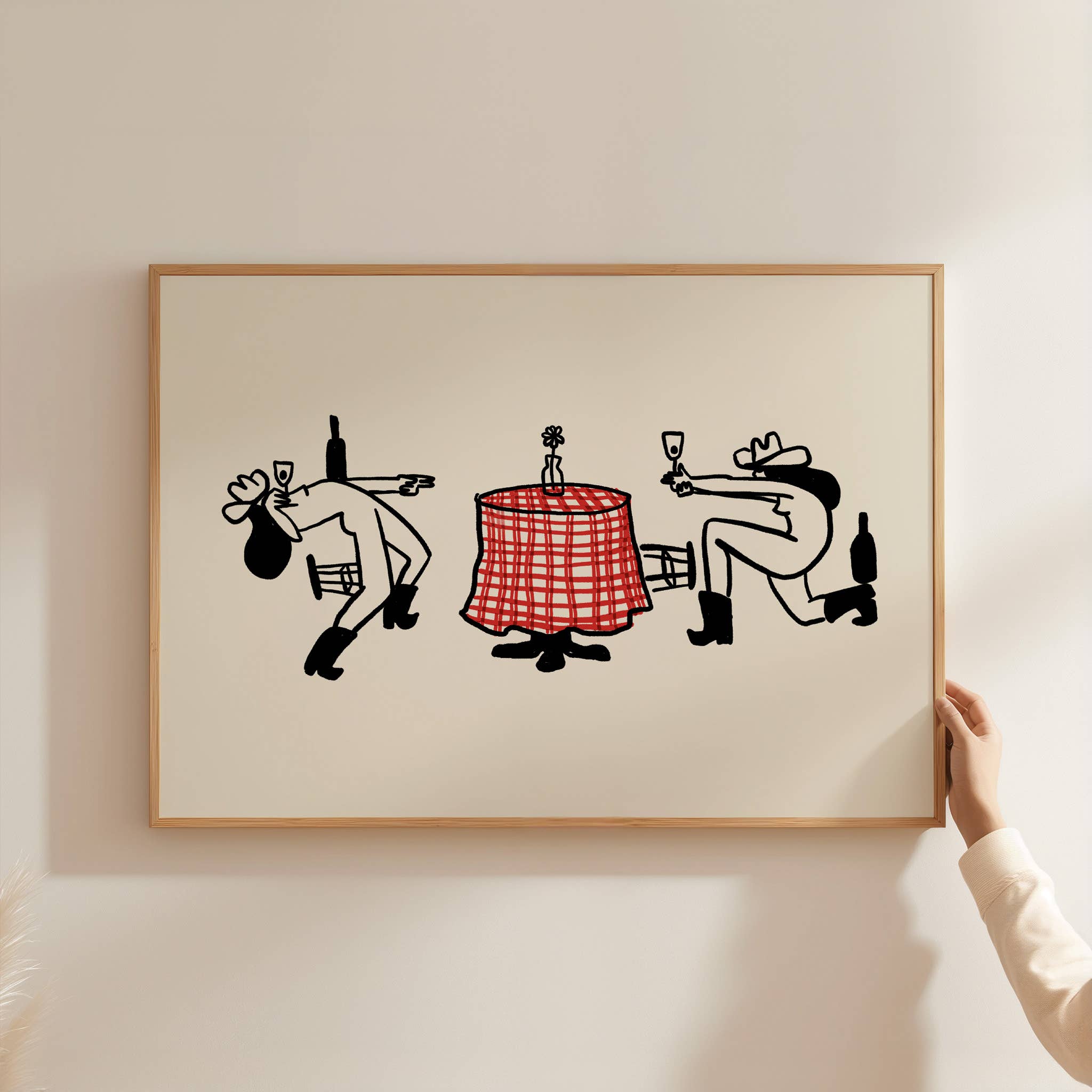 Tumbleweed Design Studio - The duel, minimal western art print