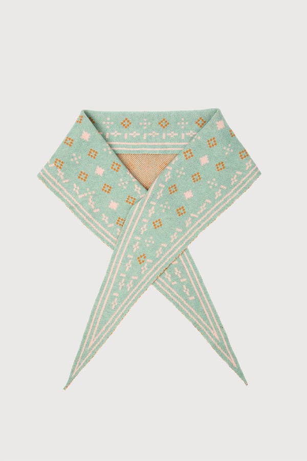SAACHI - Foulard Knit Triangle Scarf