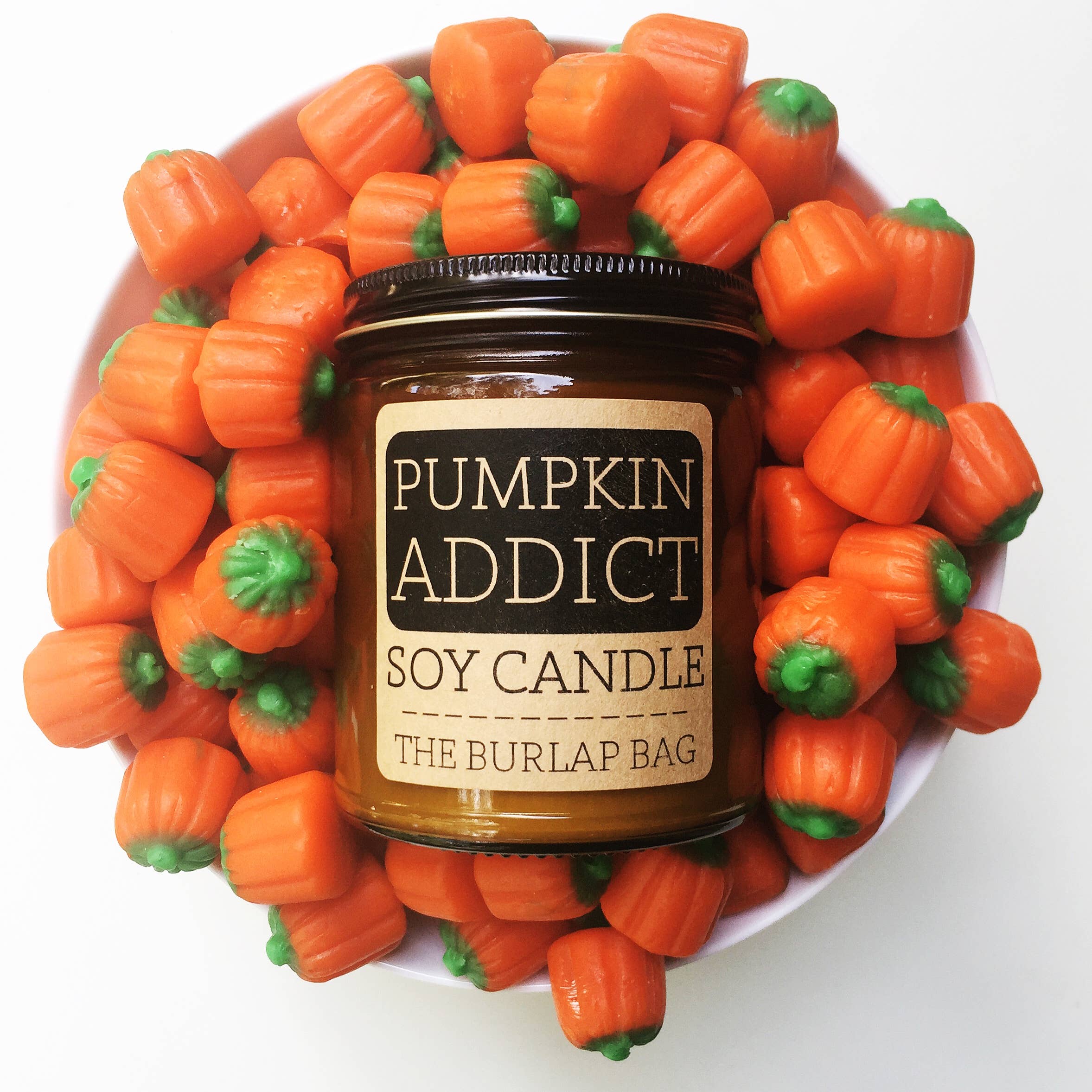 The Burlap Bag - Pumpkin Addict - Soy Candle 9oz