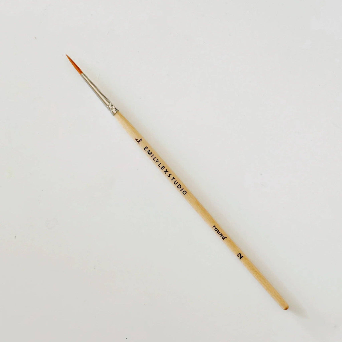 emily lex studio - Watercolor paintbrush set of five wood brushes