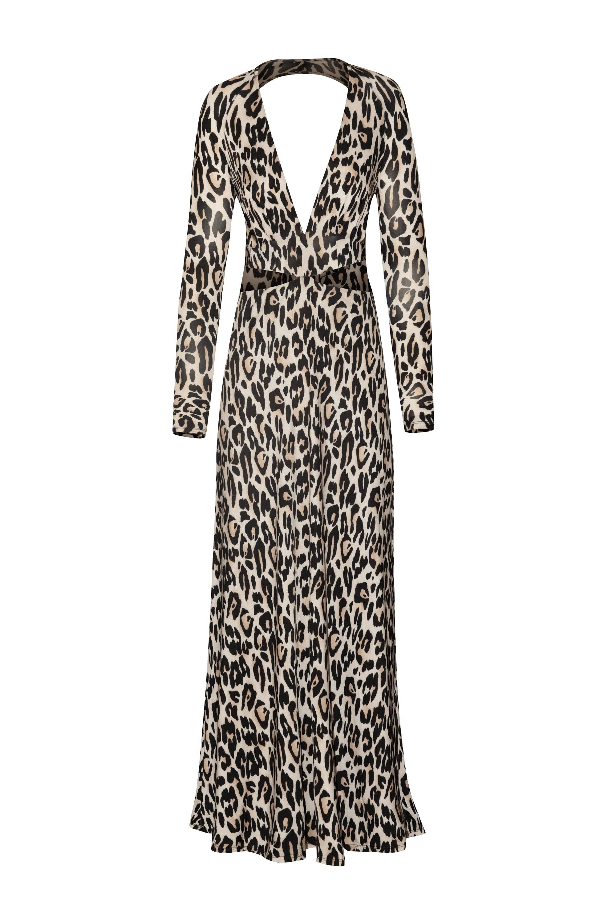 AFRM - Assi Cutout Dress - Fall Leopard