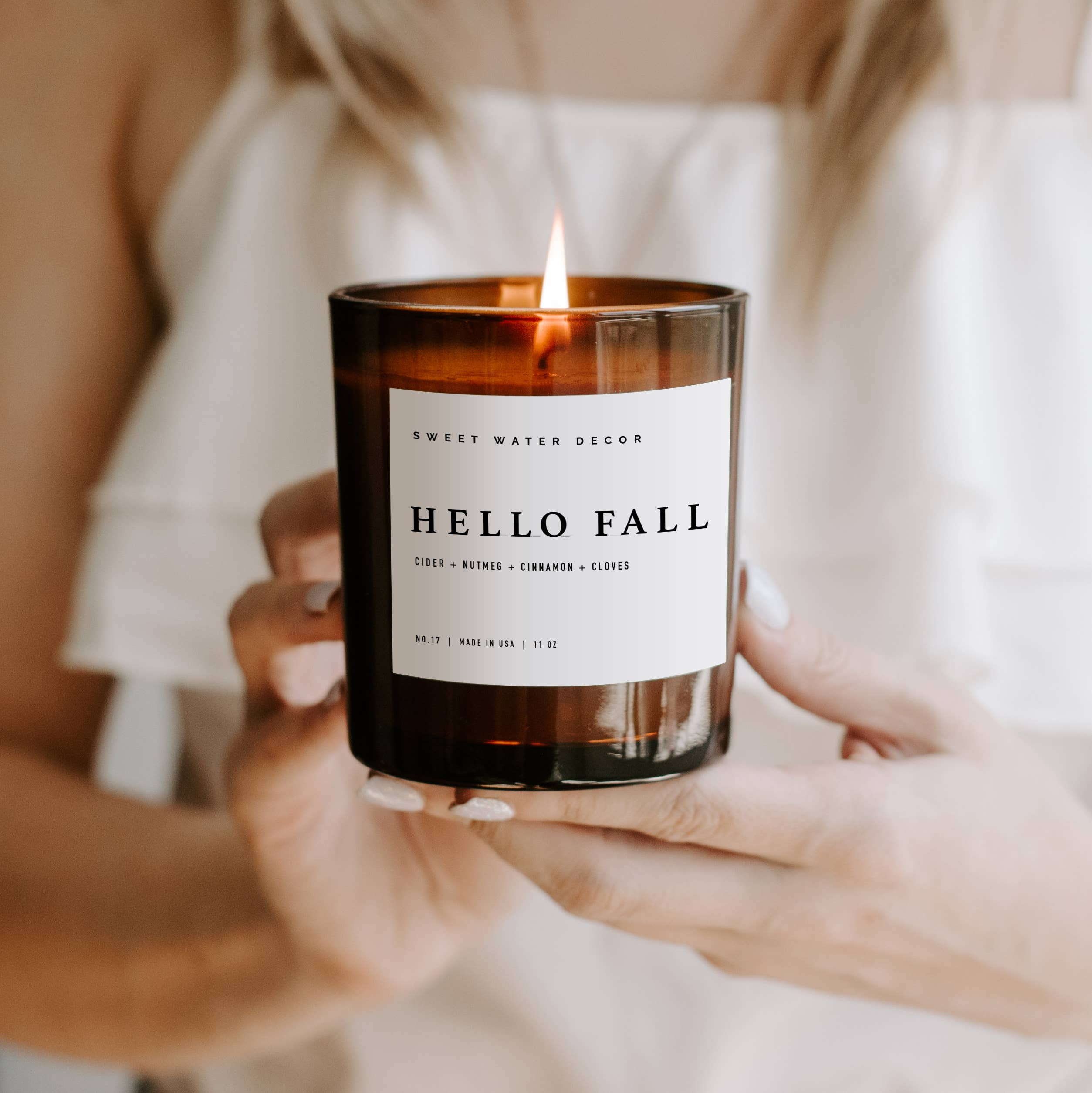 Hello Fall 11 oz Soy Candle -