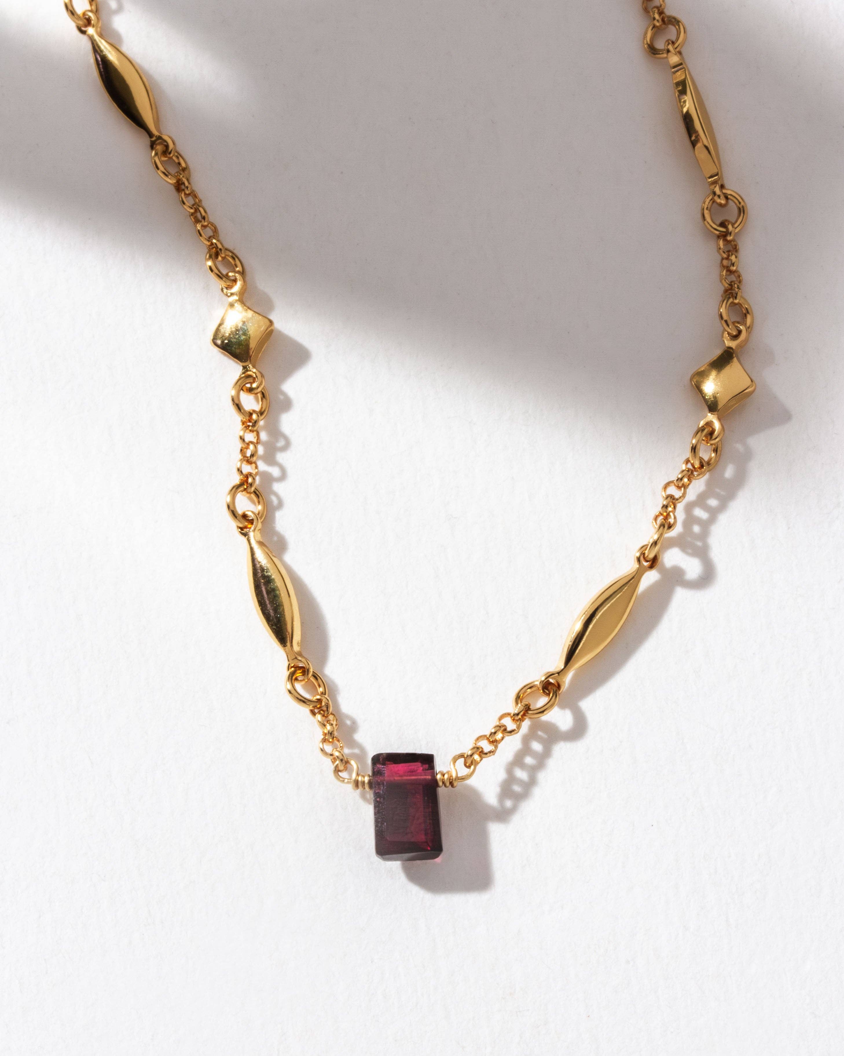 Luna Norte - Prism Gems Birthstone Necklace - January