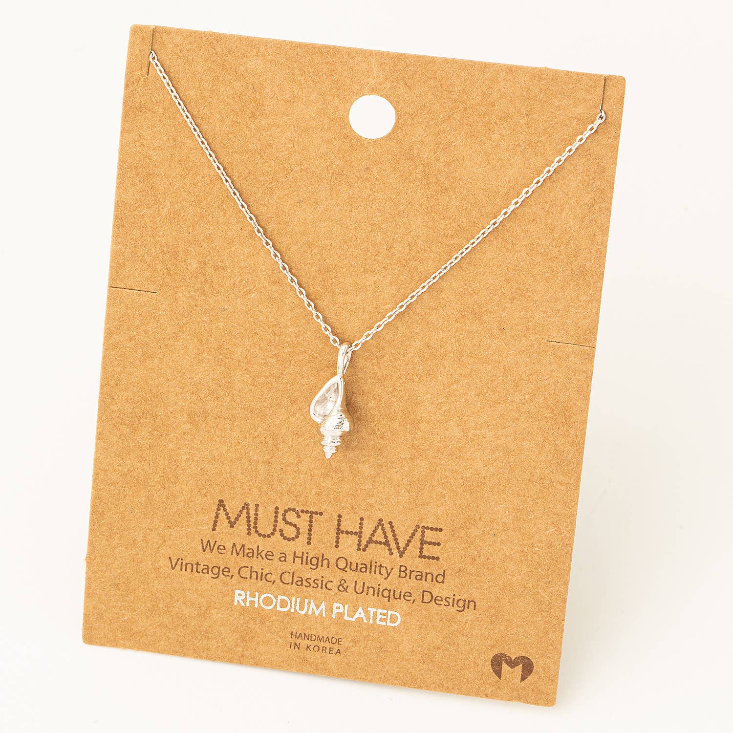 Fame Accessories - Dainty Conch Necklace