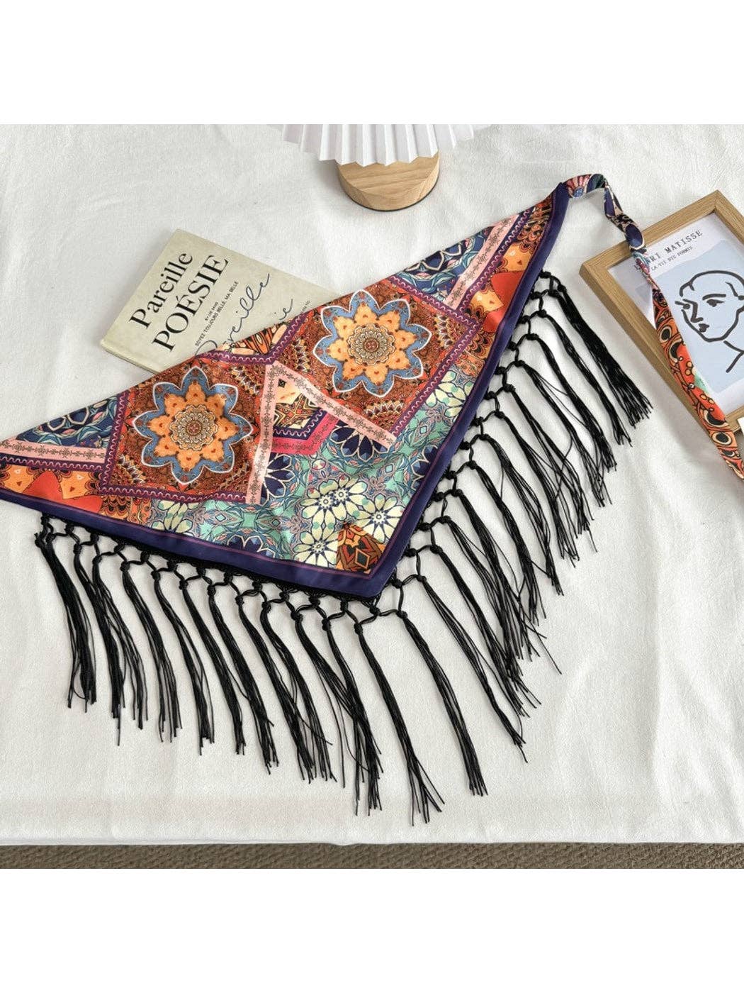 Funkyrel® Atzbranding Limited - Scarvii - Chic Fringed Fashion Triangle Bandana