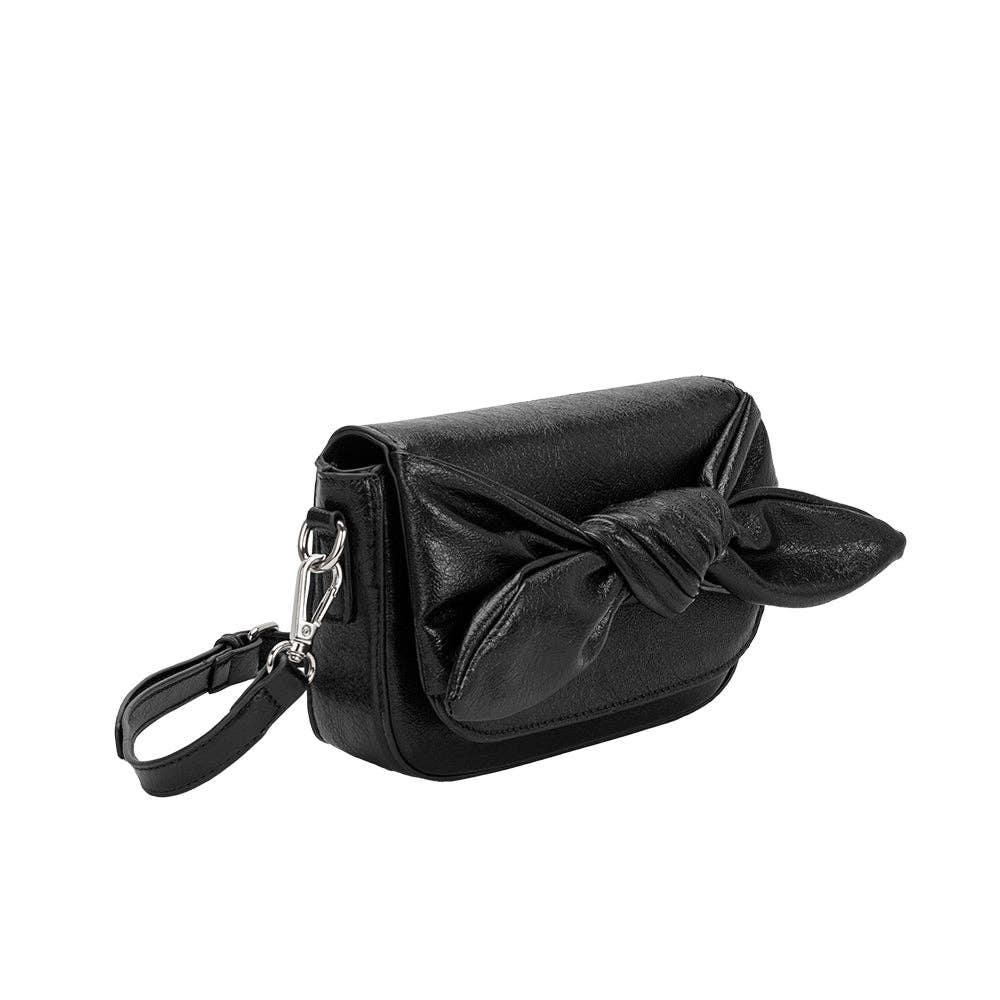 Melie Bianco - Faye Black Recycled Vegan Crossbody Bag