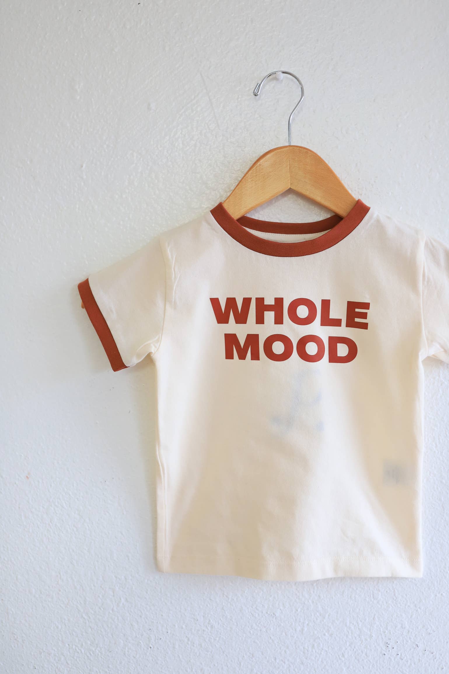 Polished Prints - Whole Mood Kids Ringer T-Shirt, boys clothing, kids clothes