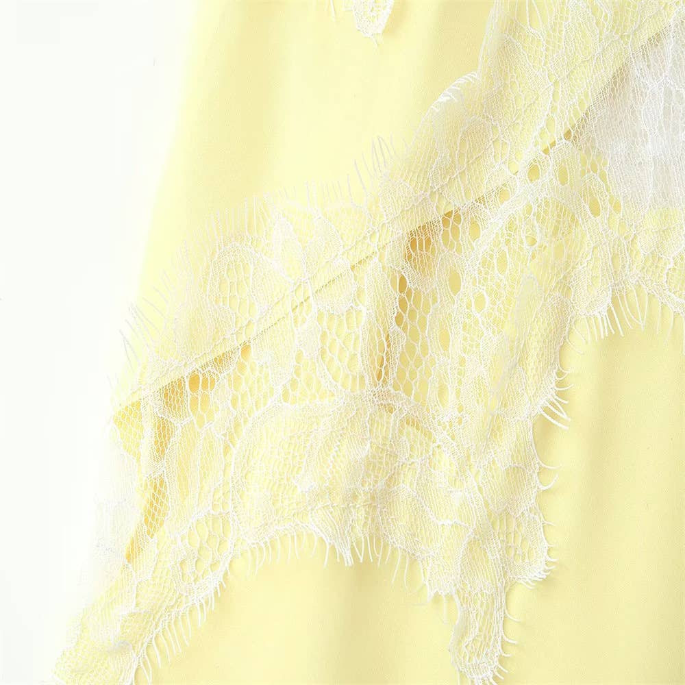WHITE Lace Asymmetrical Mini Dress Women Multiple Colors