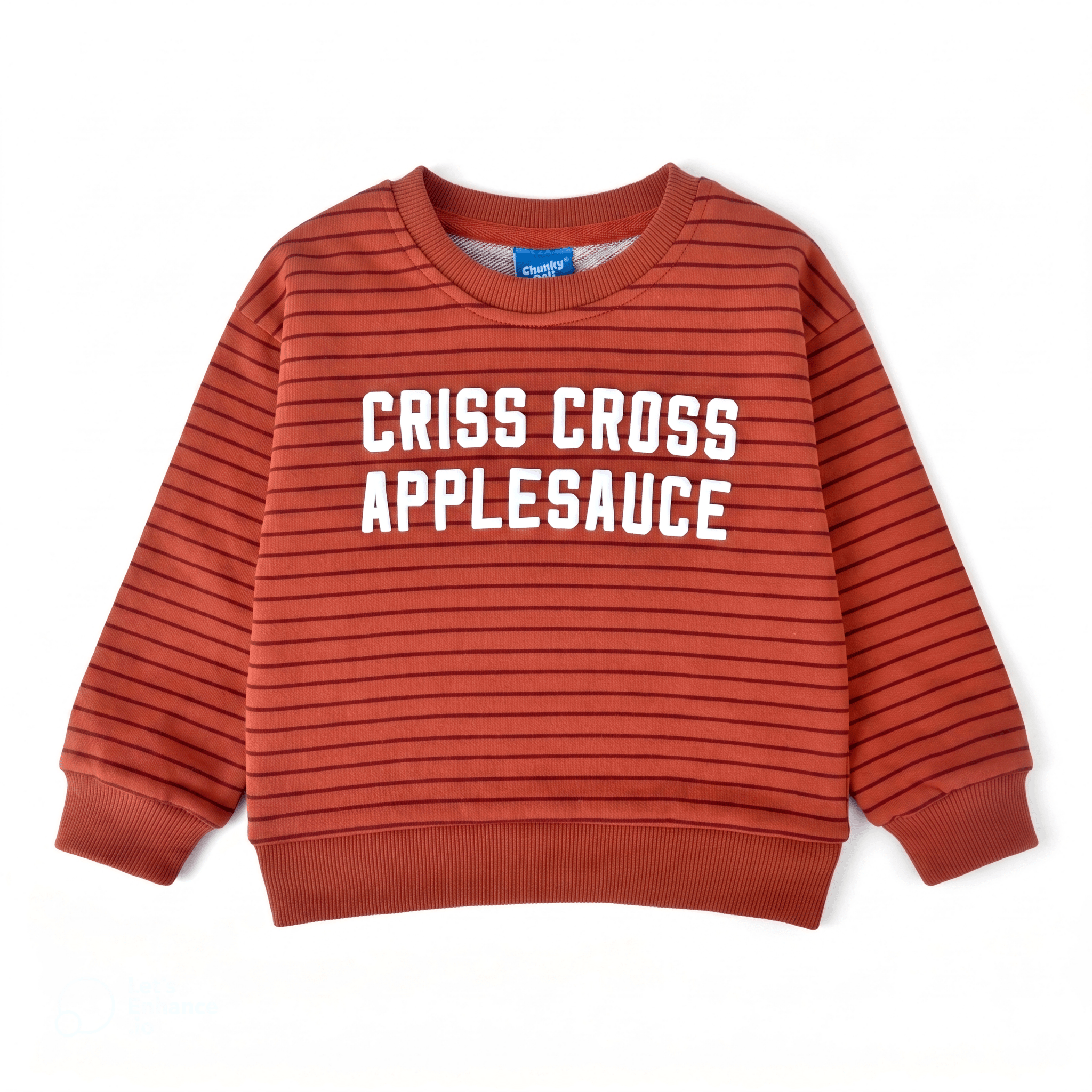 Chunky Deli - Criss Cross Applesauce Kids Crewneck Sweater