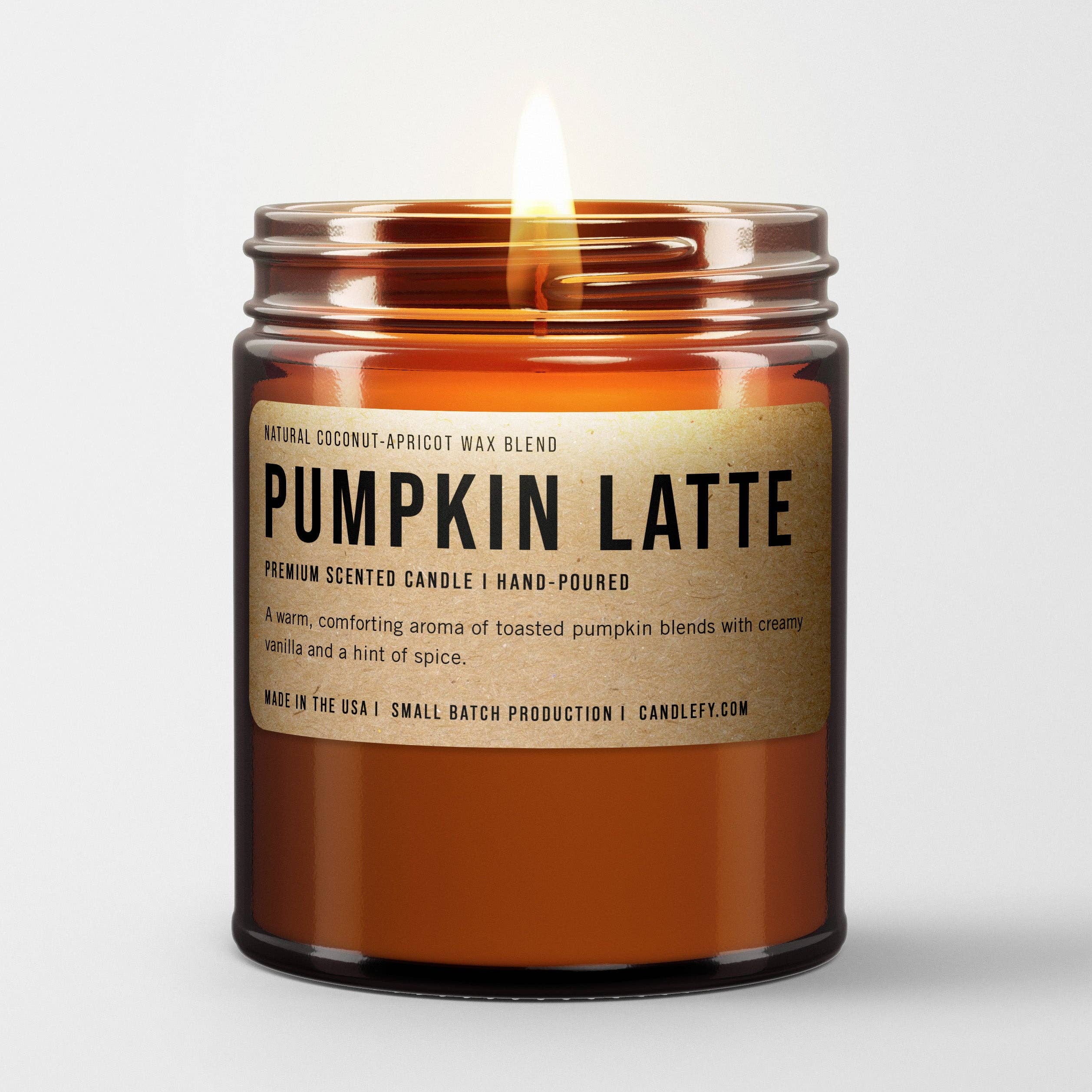 Candlefy - Pumpkin Latte Scented Candle: Fall Candle Collection