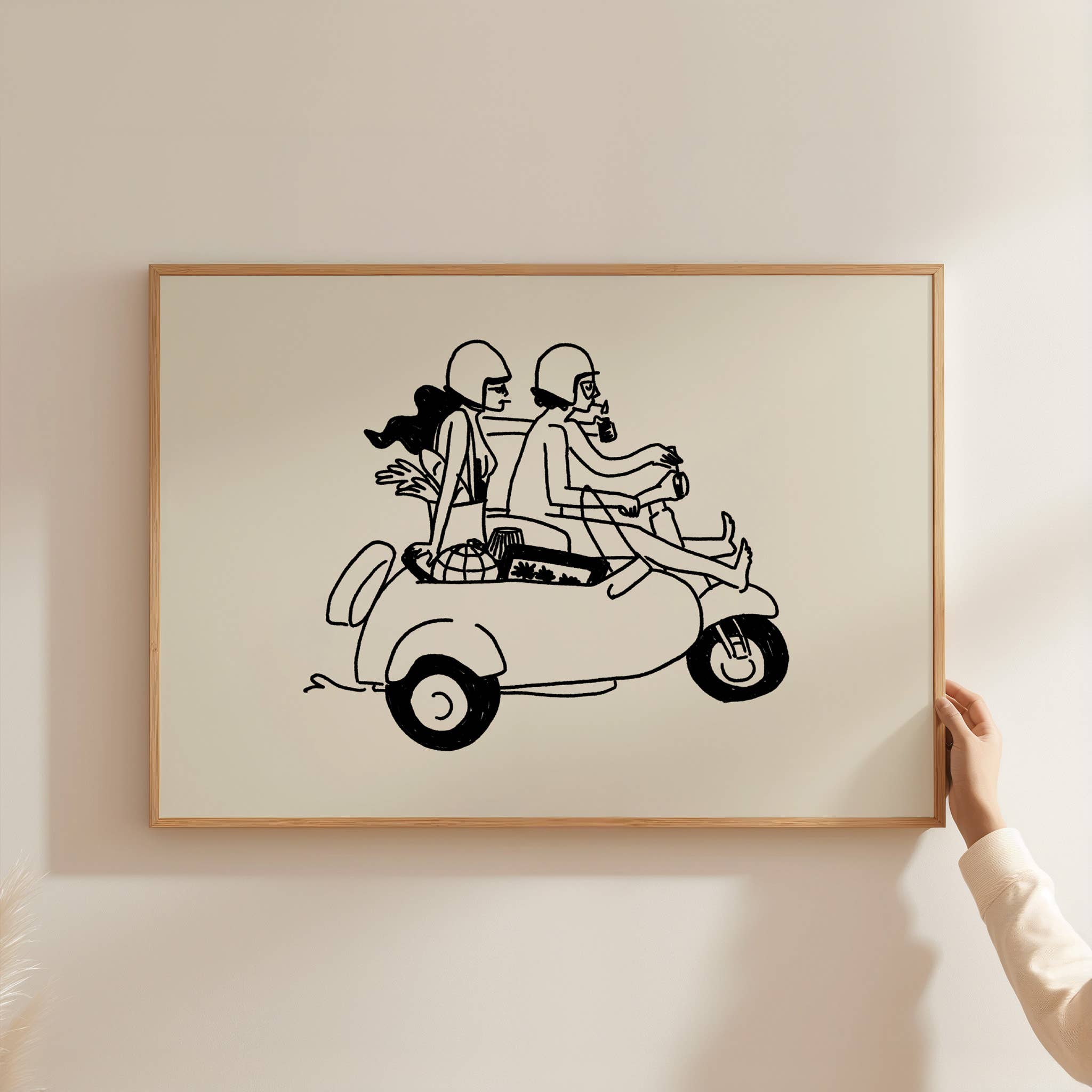 Tumbleweed Design Studio - Farmer's Market Run, Minimal Summer Art Print