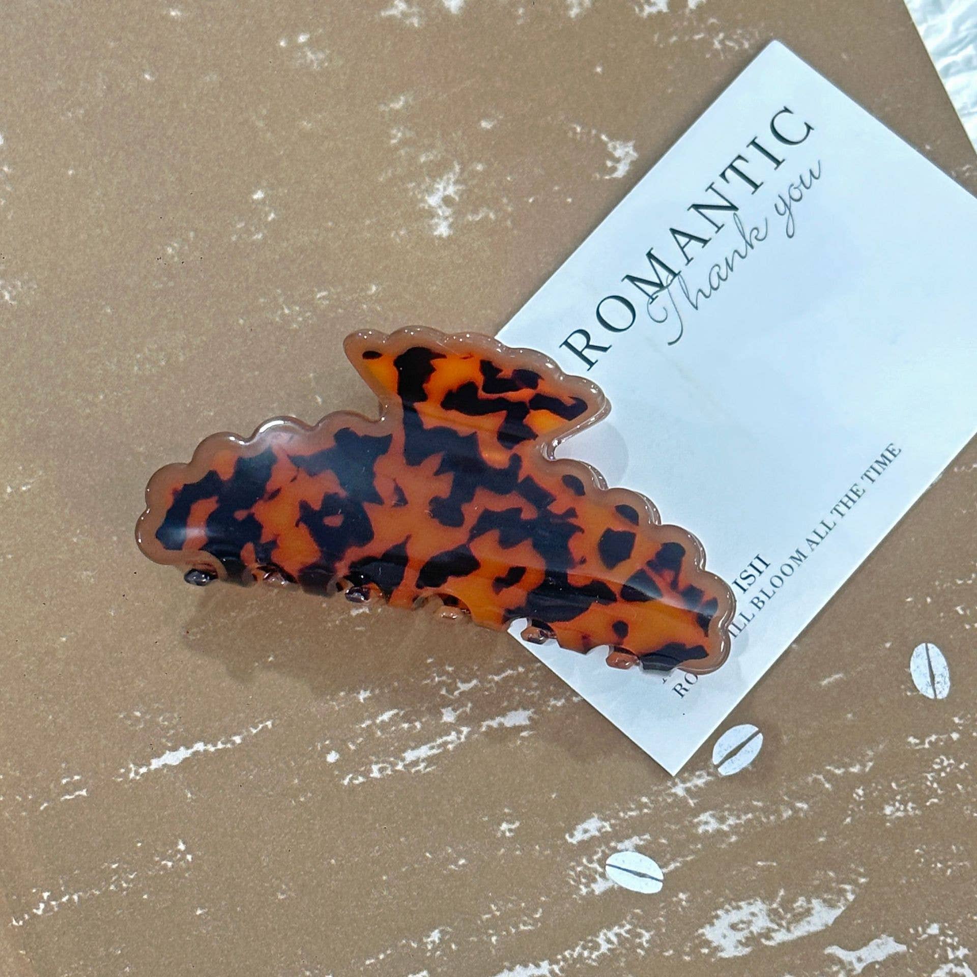 SoapElenGlen - Artistic Wave Edged Spotted Tie Dye Hair Claws