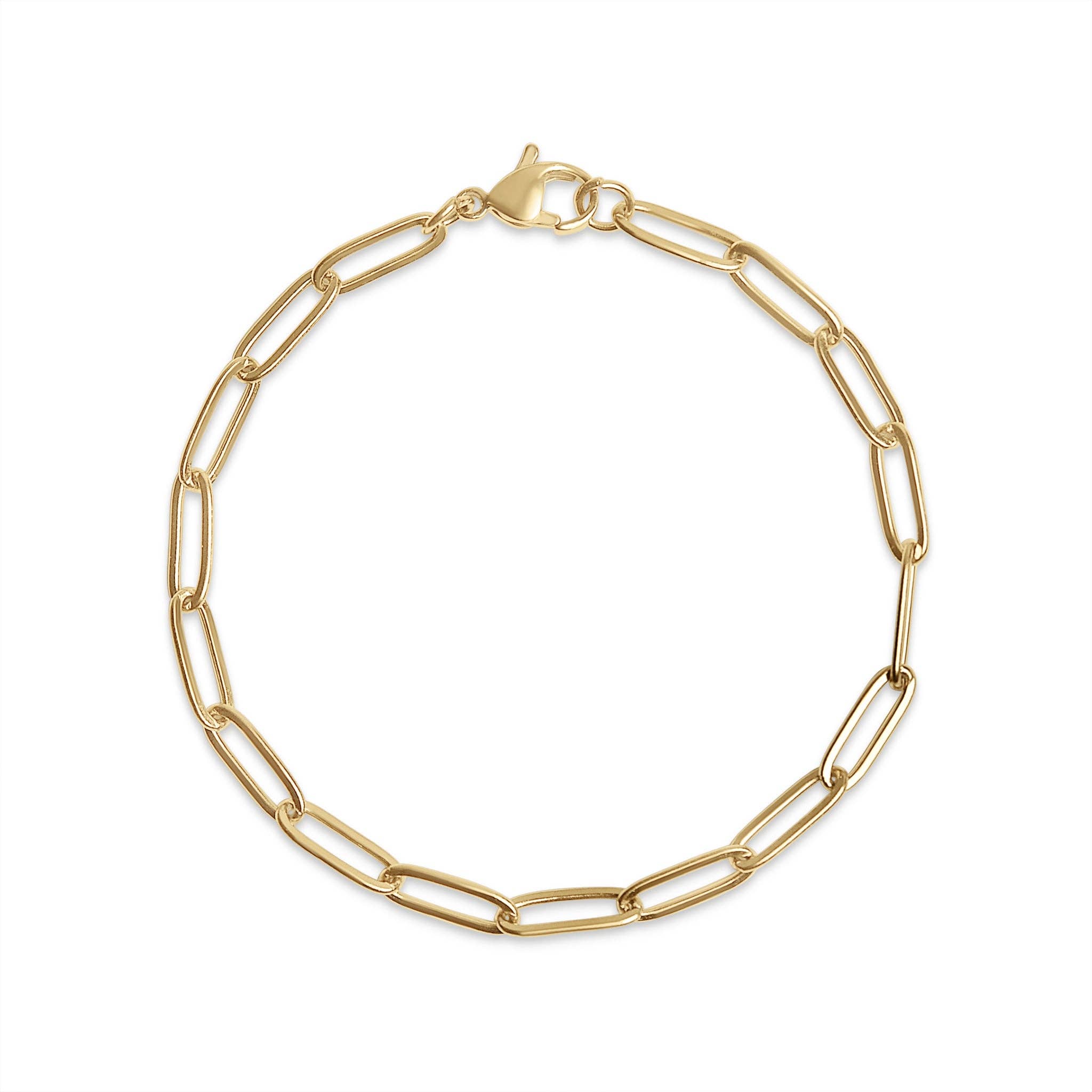 WJW - Stainless Steel Paperclip Chain Bracelet