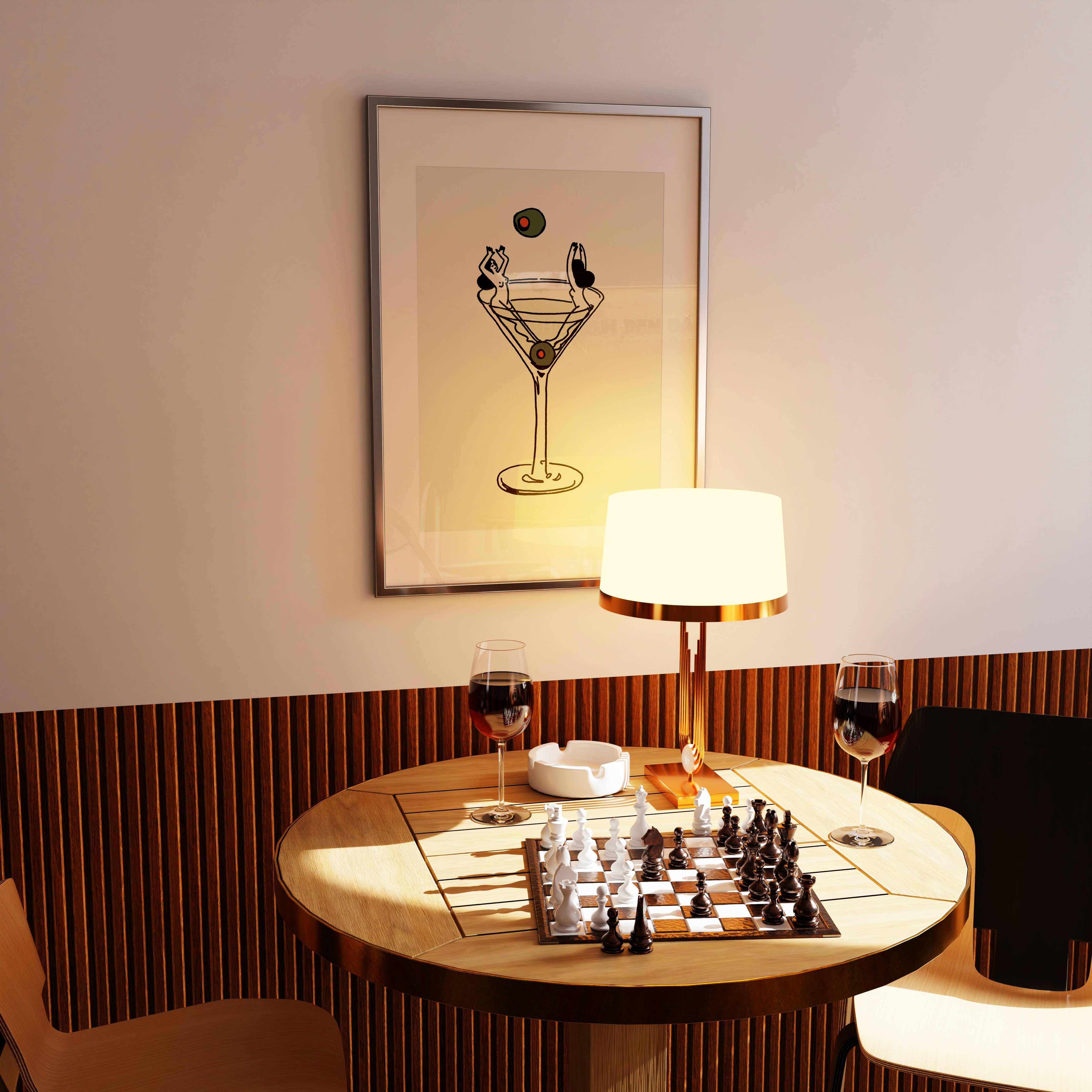 Tumbleweed Design Studio - "Martini Girls" Wall Art Print Retro Vintage Bar Home Decor