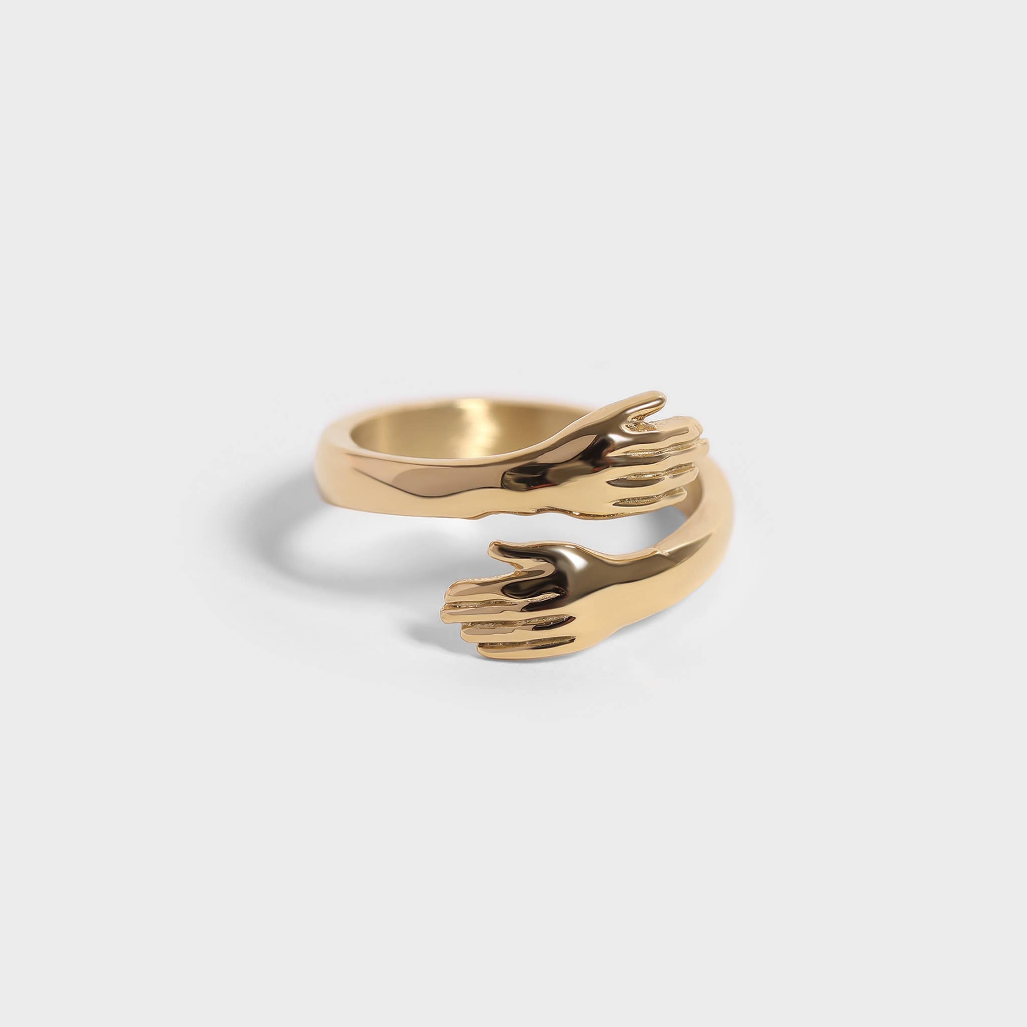 WJW - 18K Gold PVD Stainless Steel Hug Ring