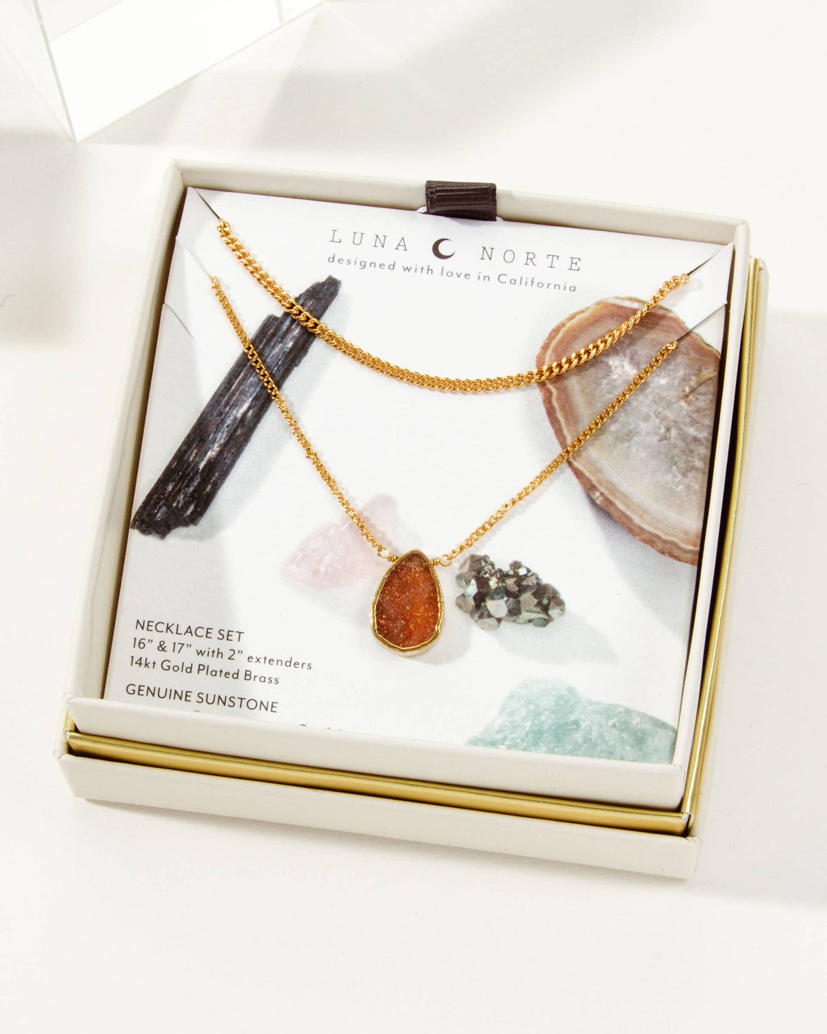 Luna Norte - Daily Necklace Set - Sunstone