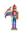 Kurt S. Adler, Inc. - 12"WOODEN GAY PRIDE NUTCRACKER