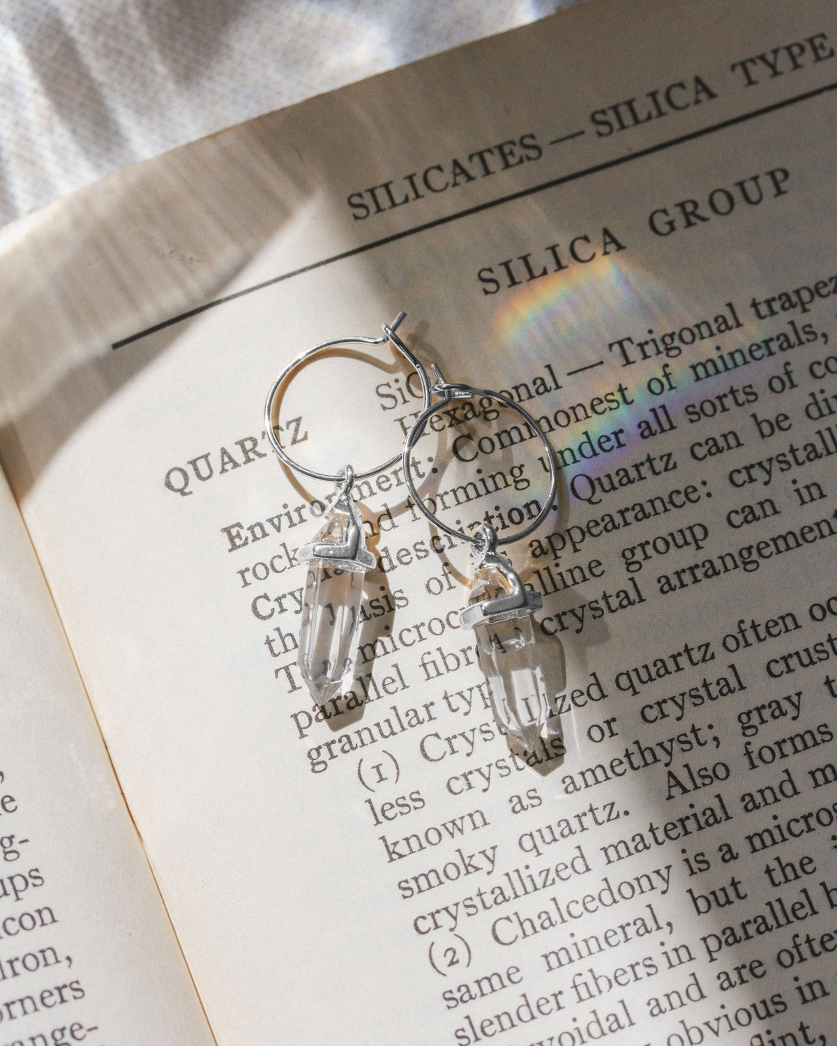 Luna Norte - Prism Mini Hoop Earrings - Silver