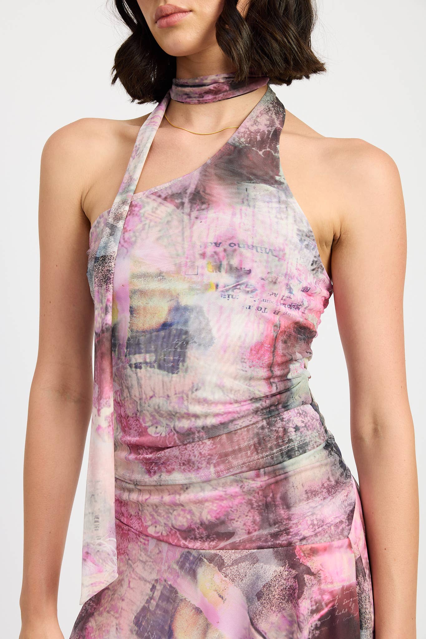 Emory Park - ONE SHOULDER TOP WITH SCARF DETAIL