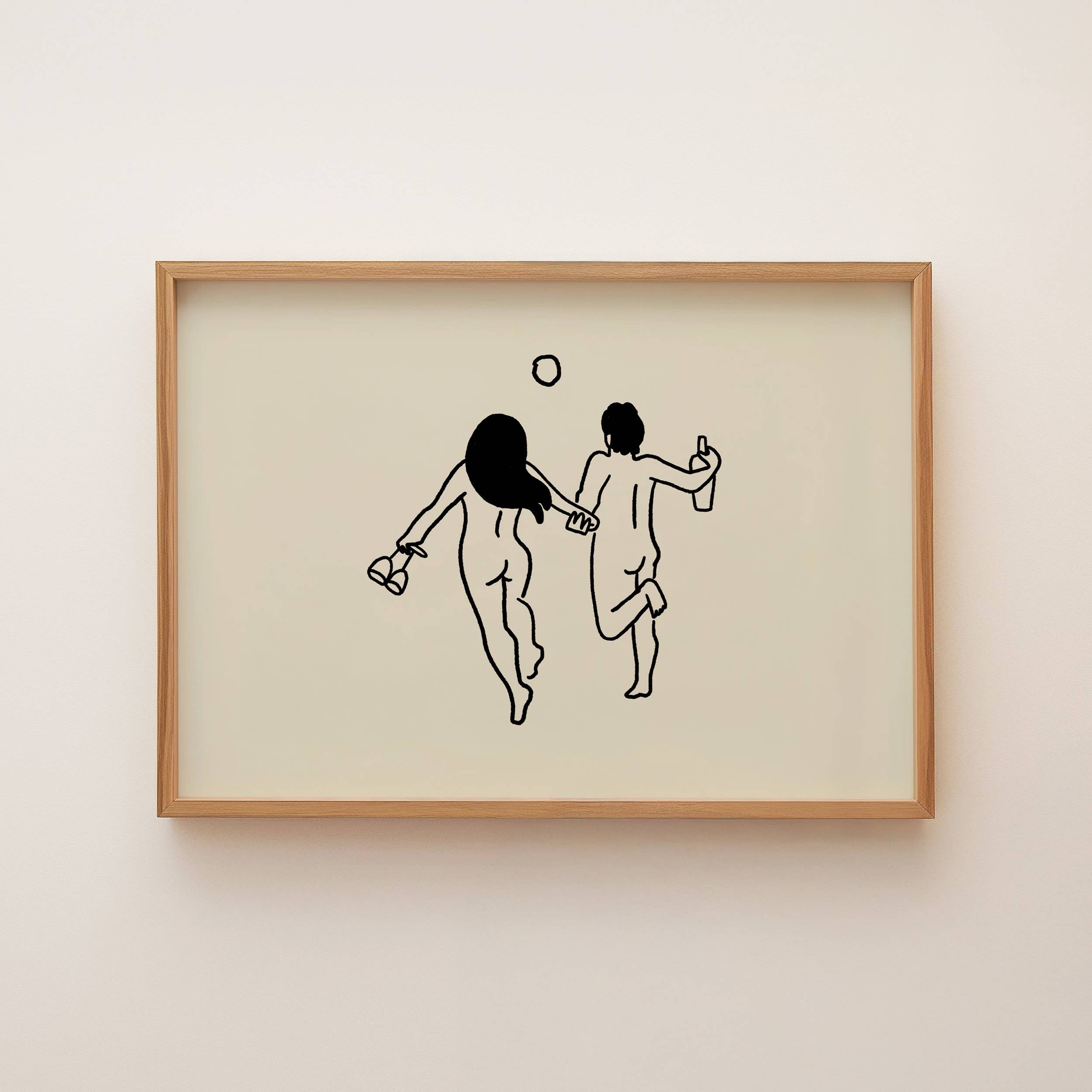 Tumbleweed Design Studio - Wine Lovers Minimal Art Print