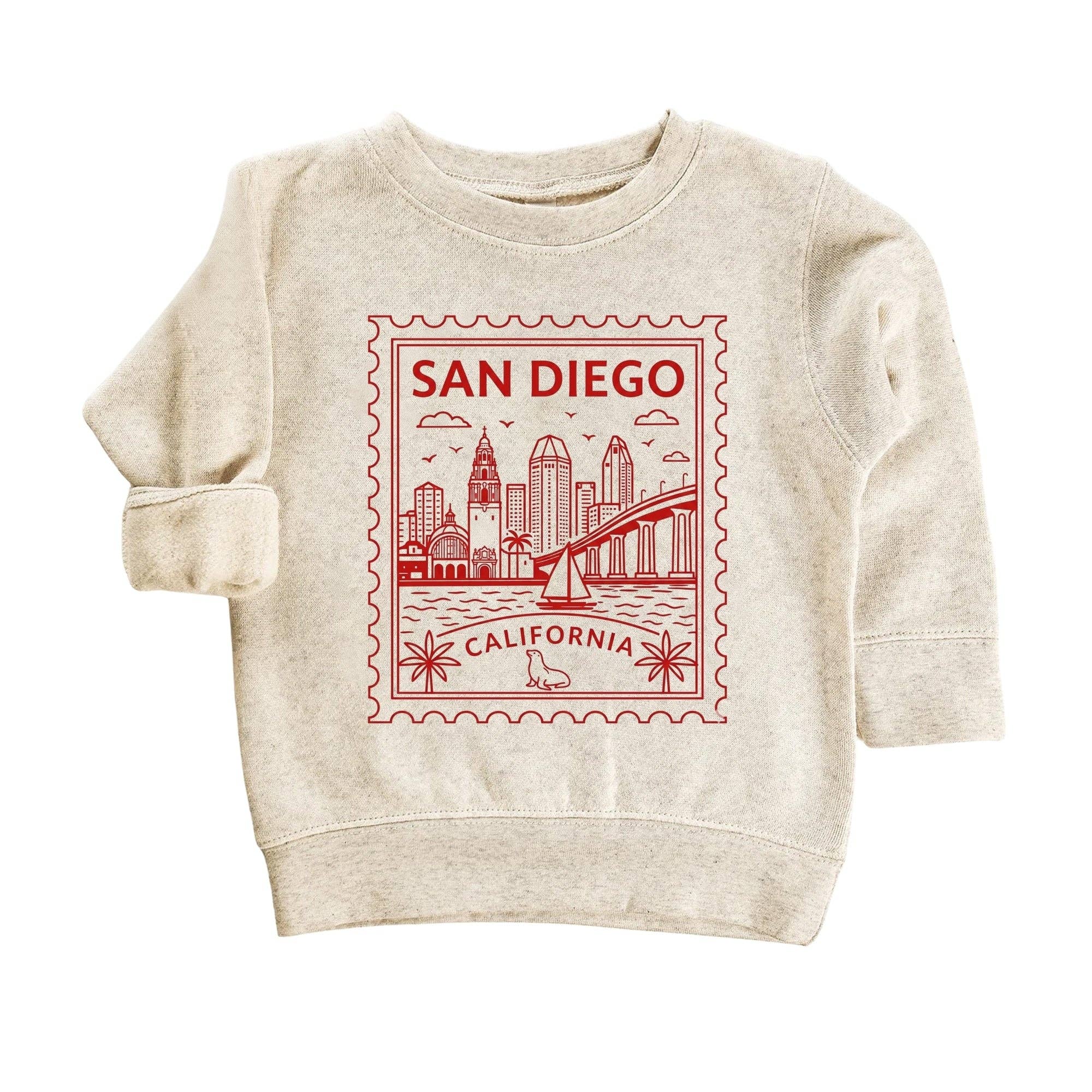 EnjoyMyDesign - San Diego California Kids T-Shirt – Local City Gift for Boys and Girls