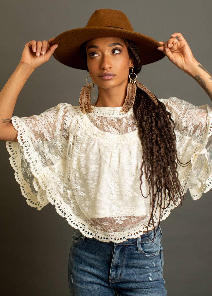 Joyfolie - Women's Erica Top in Cream