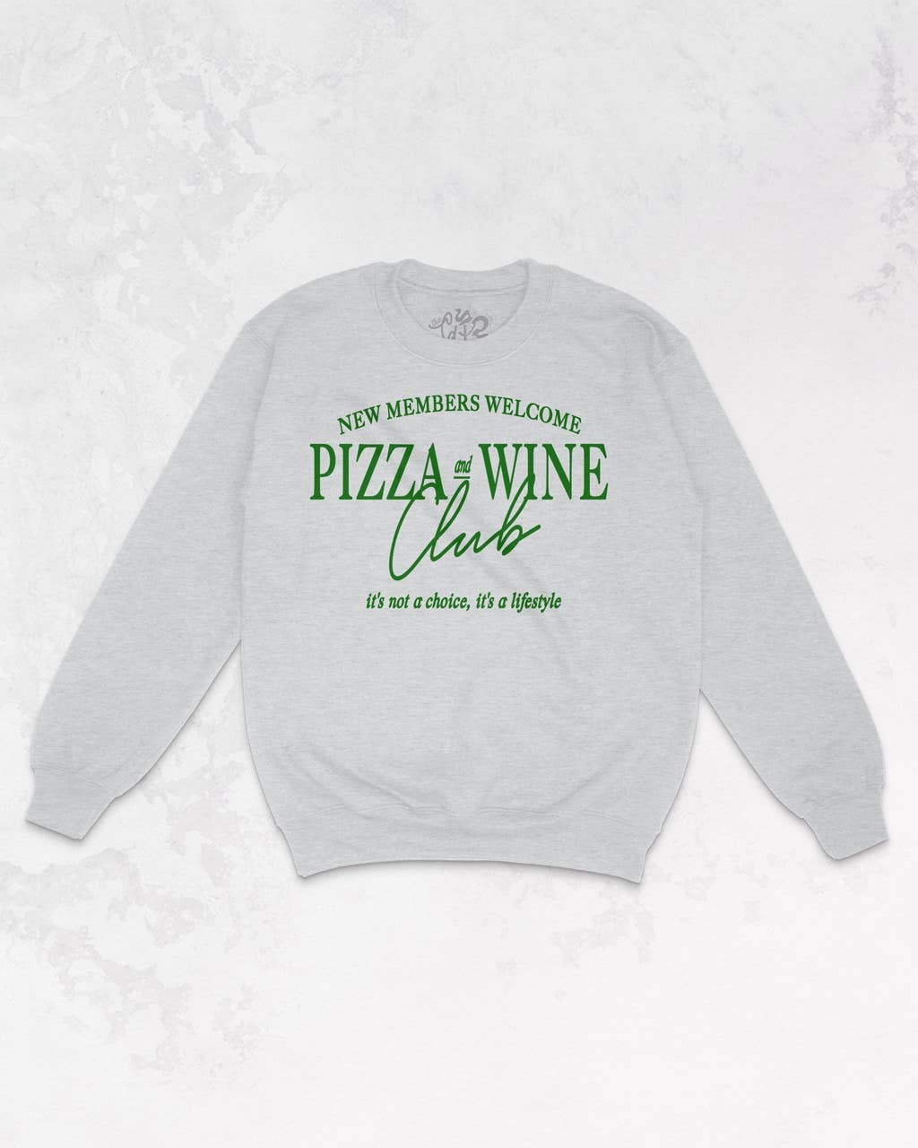 Pizza and Wine Club Oversized 90's Sweatshirt