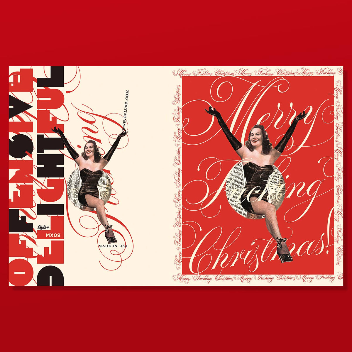 offensivedelightful - MERRY CHRISTMAS GAL! christmas card
