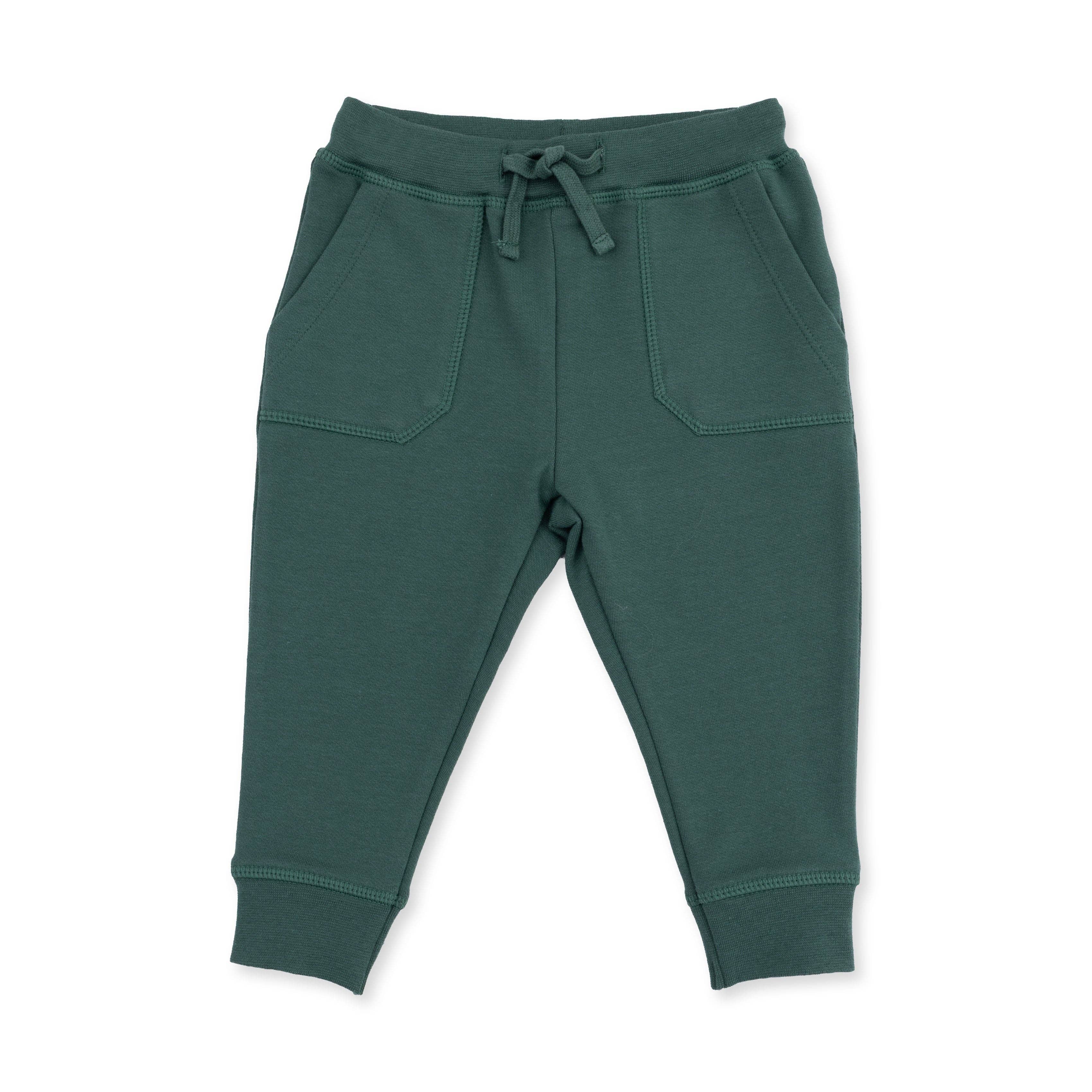 Angel Dear - Rugby Stripe Green - Long Sleeve Polo and Jogger