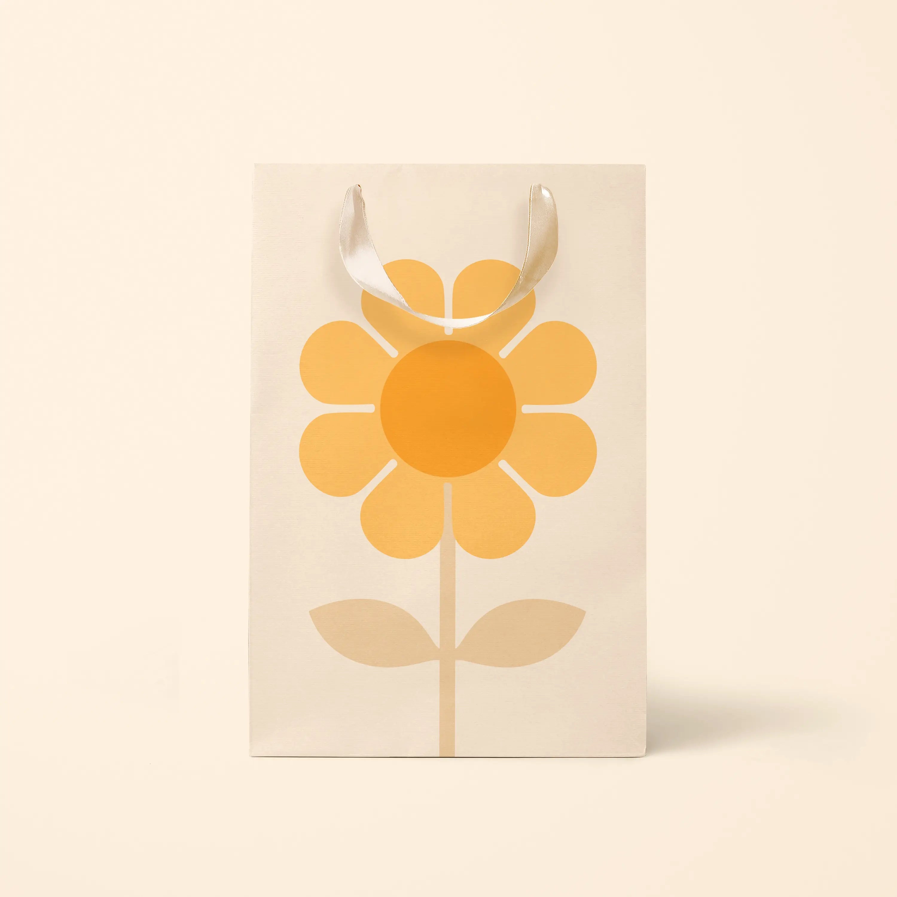 Sunshine Studios - Retro Flower Gift Bag | Marigold